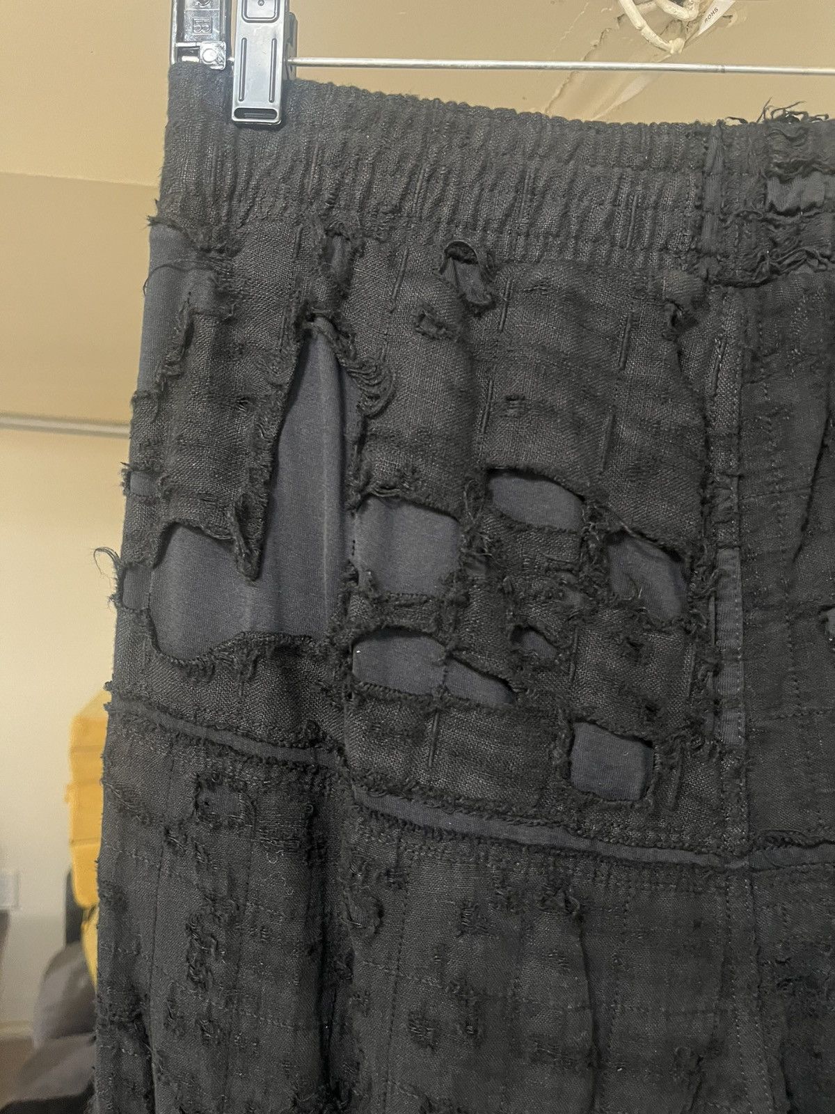 Givenchy Givenchy Faded Black Cotton Distressed Trousers Sz L Size US 34 / EU 50 - 8 Thumbnail