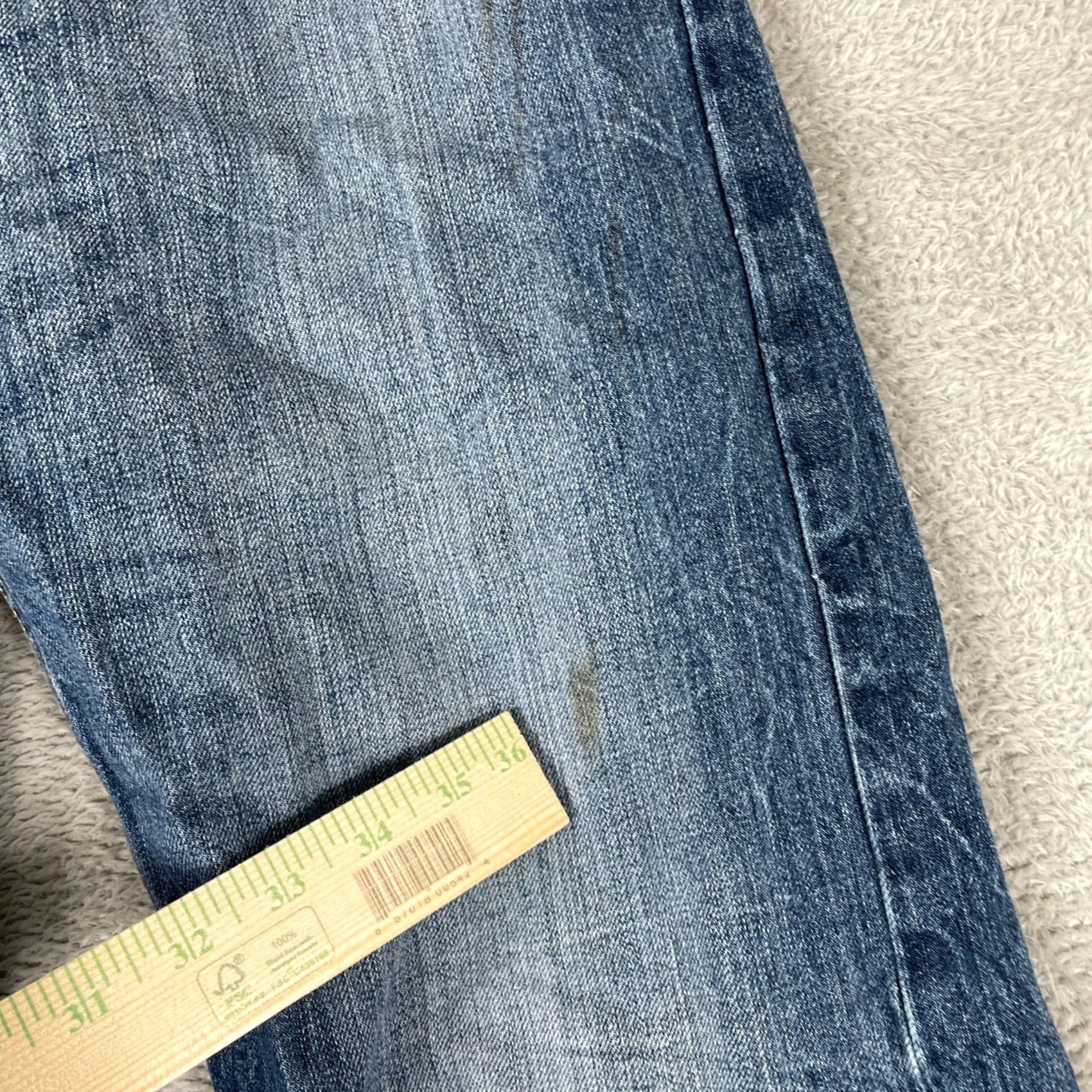 Levi's Levi's 514 Jeans Mens 34x34 Blue Slim Straight Leg Denim Y2K Skater Size US 34 / EU 50 - 3 Thumbnail