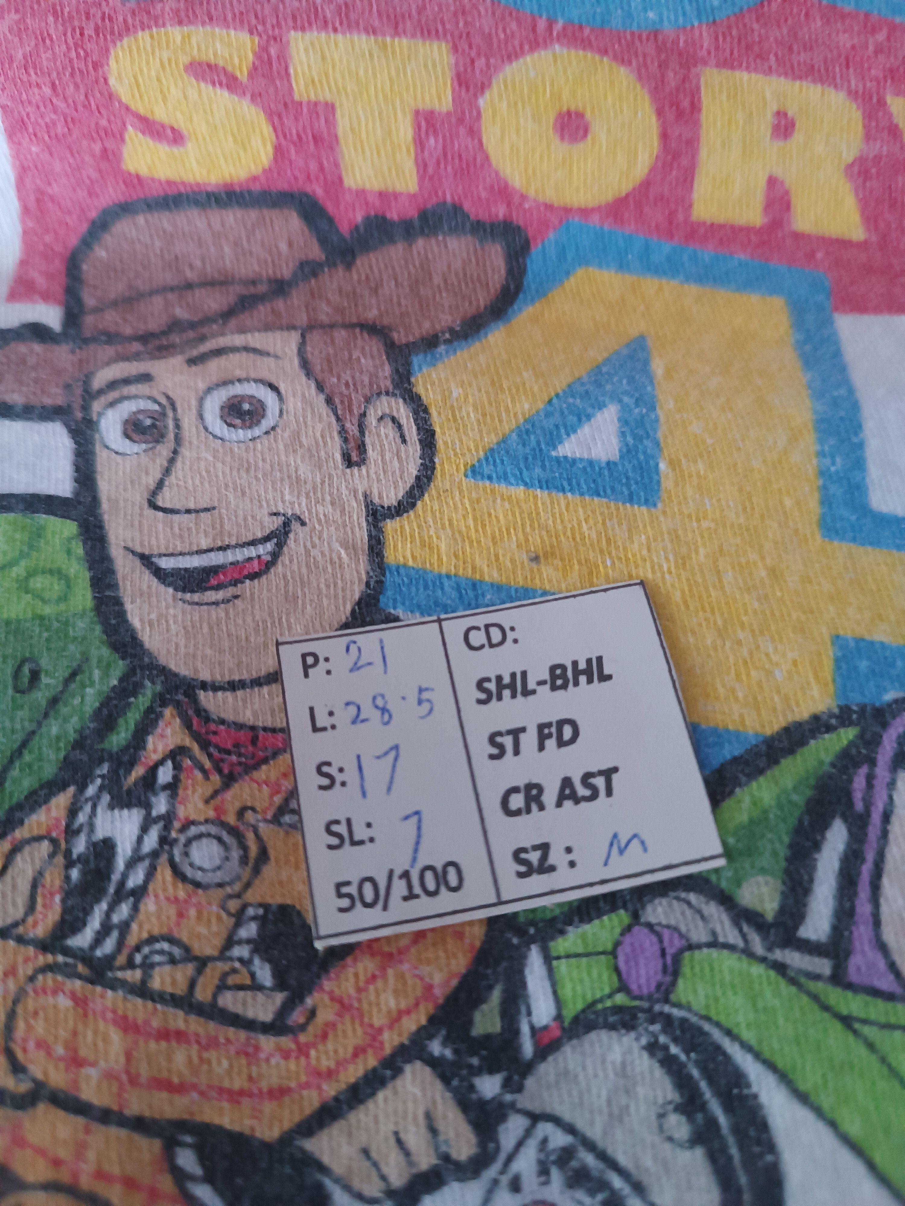 Disney TOY STORY 4 CARTOON ANIMATION WOODY BUZZ FUNNY TEE Size US M / EU 48-50 / 2 - 16 Thumbnail