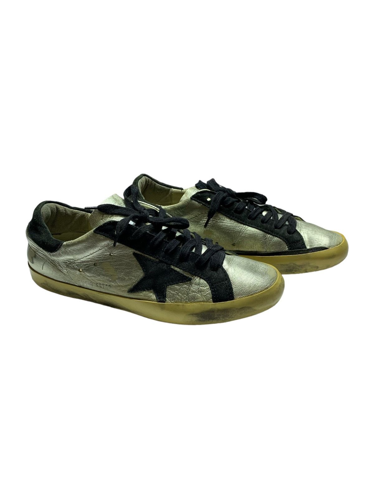 Golden Goose Authentic Golden Goose Superstar Silver Sneakers GGDB Shoes Size US 8.5 / EU 41-42 - 2 Thumbnail