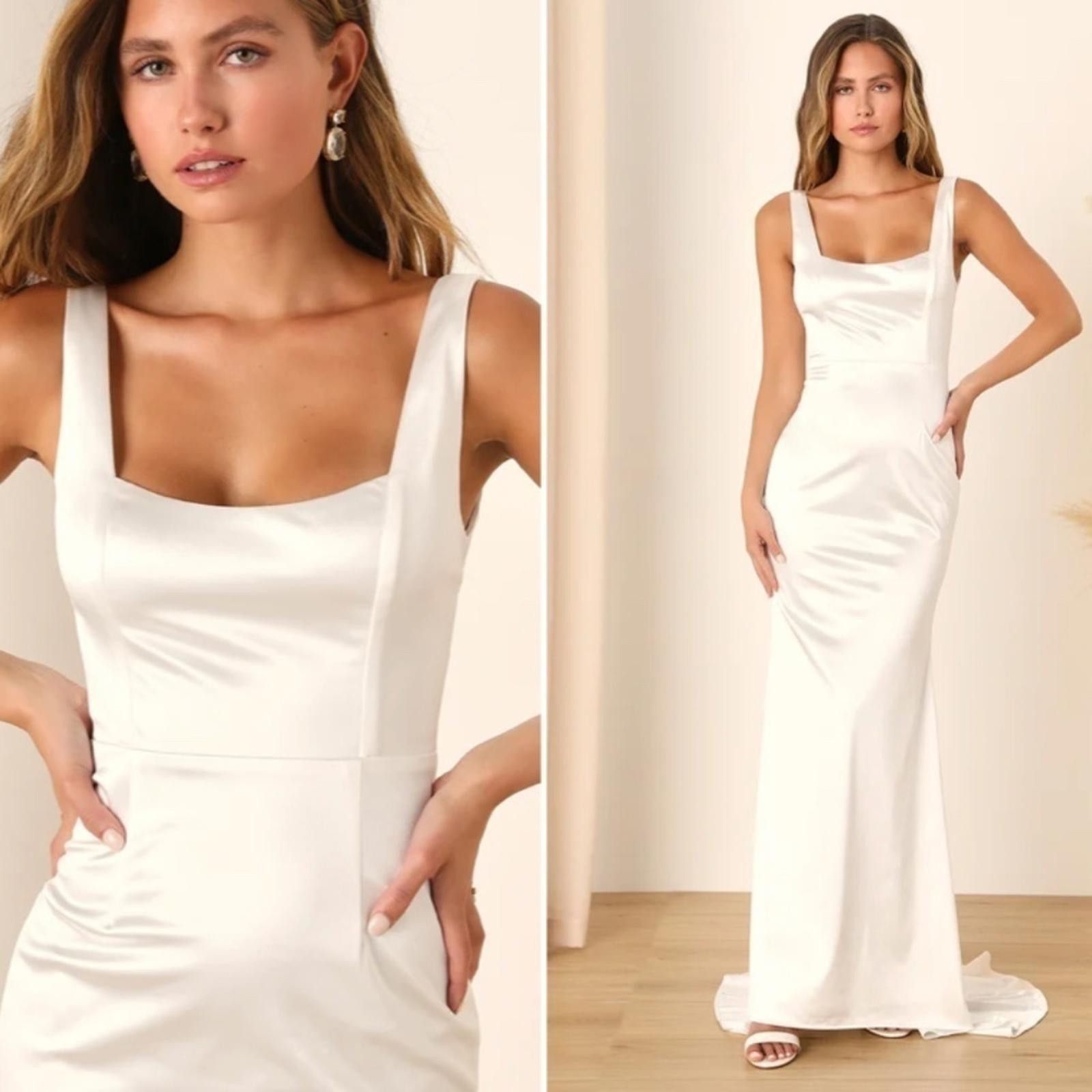 Lulus LULU's Bridal Sexy Classic Elegant Sophisticated Maxi Size XL / US 12-14 / IT 48-50 - 4 Thumbnail