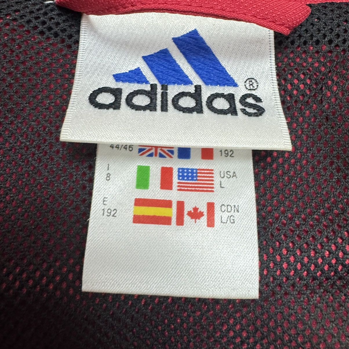 Adidas Vintage Y2K Adidas Sports 3 Stripes Track Jacket Red/Black Size US L / EU 52-54 / 3 - 14 Thumbnail