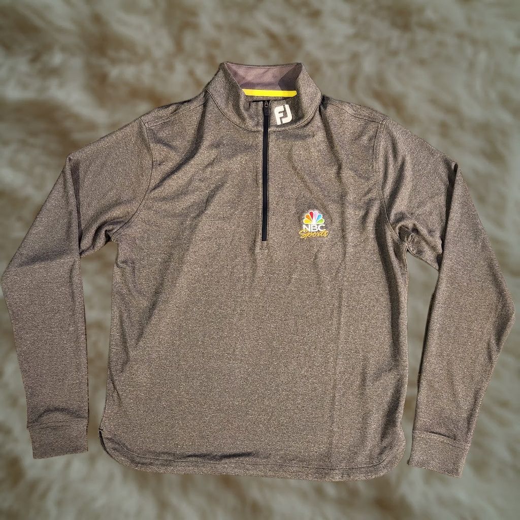 Footjoy FootJoy FJ 1/4 Zip Hypr Mid Layer NBC Sports Mens Small Golf Performance Gray Shirt Size US M / EU 48-50 / 2 - 1 Thumbnail