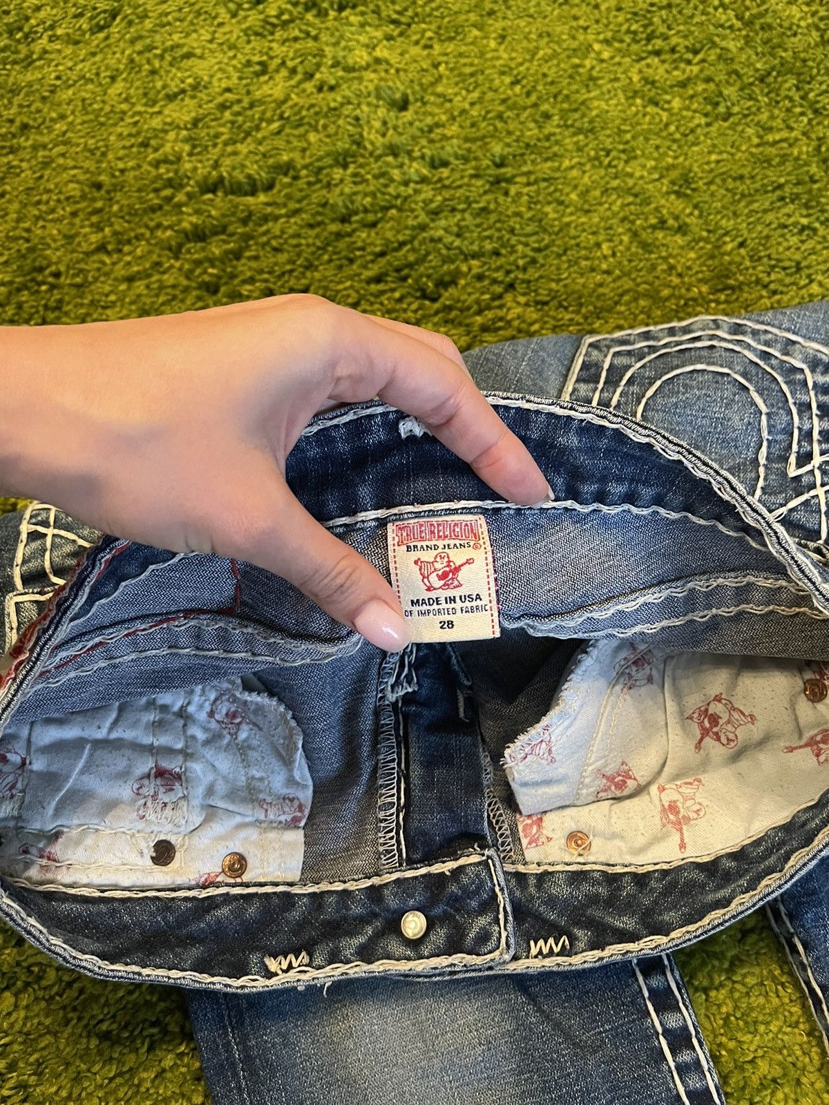 True Religion × Vintage 🇺🇸 True Religion 2000s vintage jeans denim Y2K made in USA Size 28" / US 6 / IT 42 - 6 Thumbnail