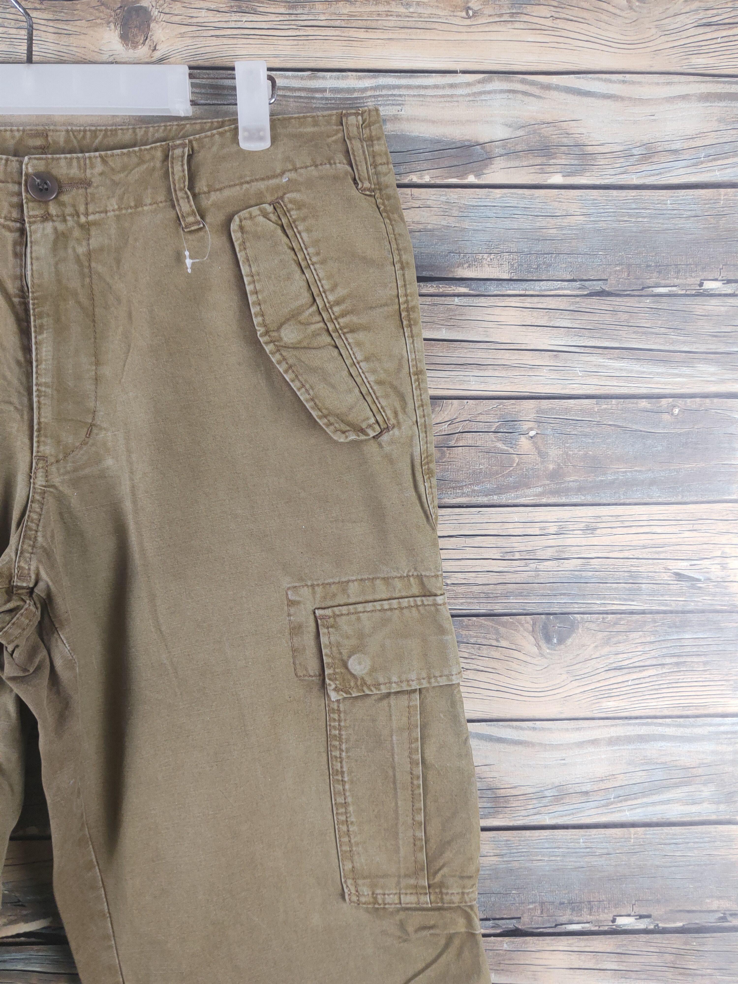 Japanese Brand DL Uniqlo Brown Multipocket Tactical Cargo Pants #1893 Size US 34 / EU 50 - 5 Thumbnail