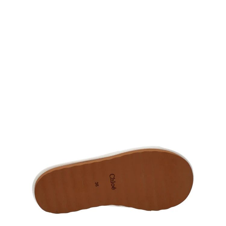 Chloe ob1o1e1024 Leather Slippers in Beige Size US 9 / IT 39 - 5 Thumbnail