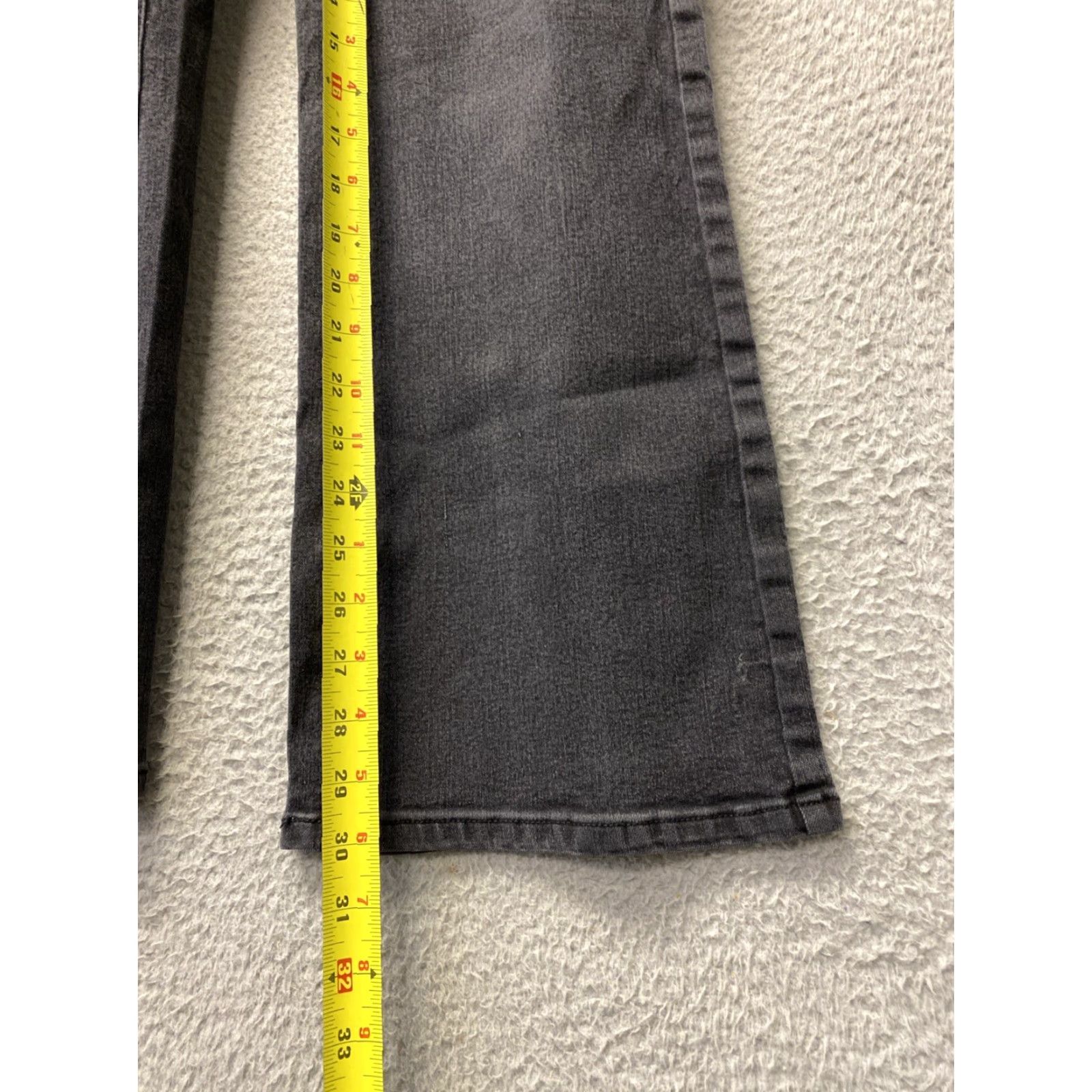 Vintage Ellos Jeans Women’s 14 Regular Bootcut 35x30 Faded Black 0435 Womens Size 24" / US 00 / IT 34 - 5 Thumbnail