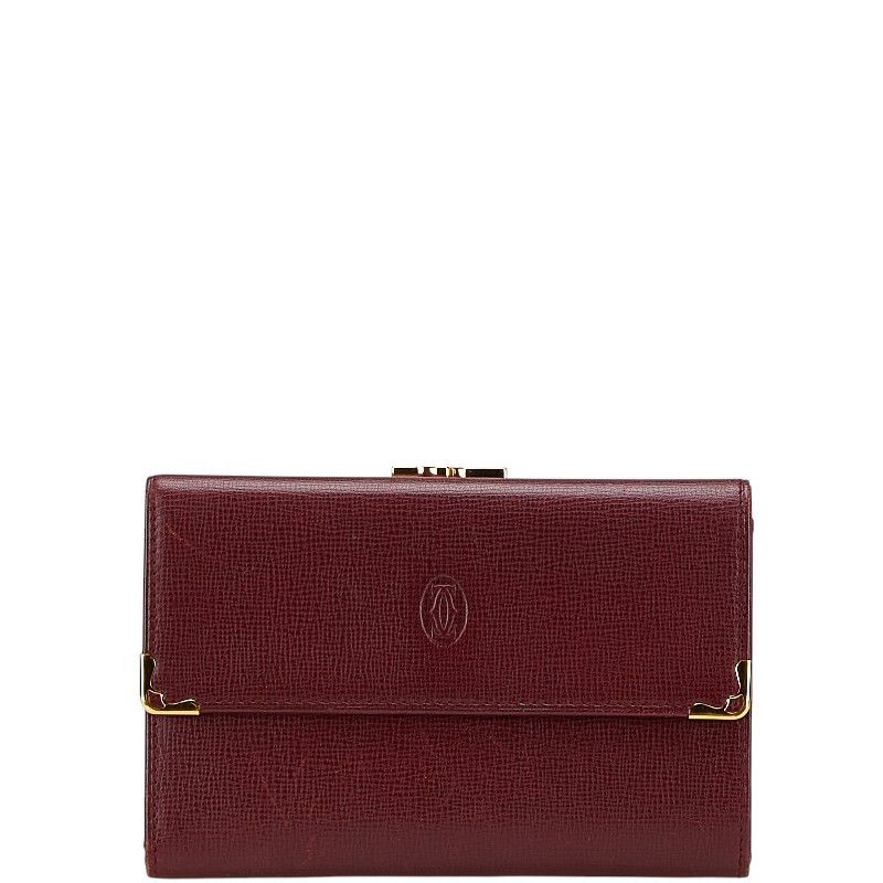 Cartier Cartier Cartier Must Line Leather Trifold Wallet Leather Short Wallet Size ONE SIZE - 1 Thumbnail