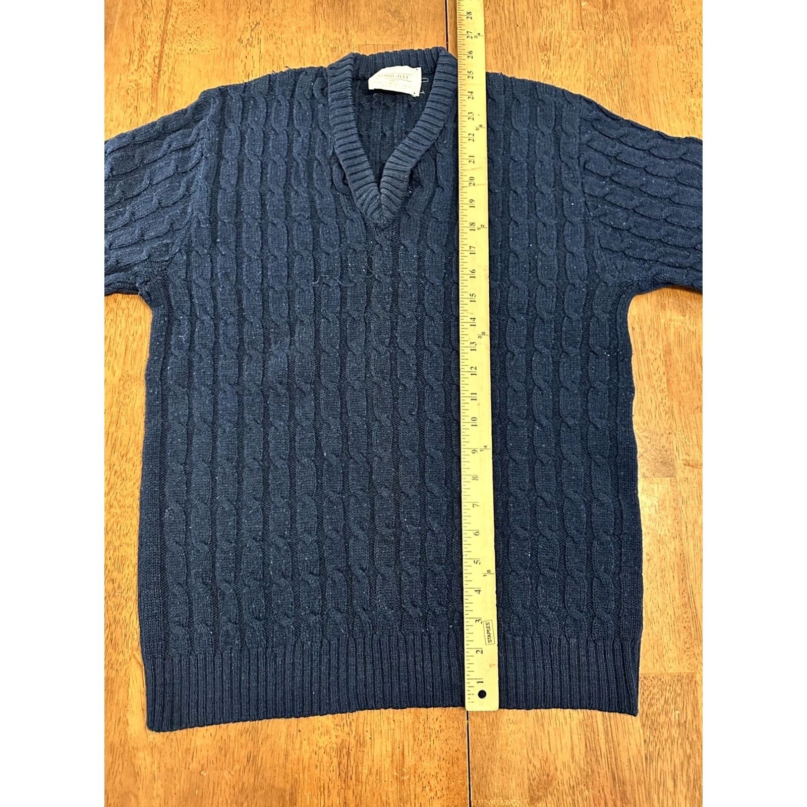 Vintage VINTAGE Lord Jeff V Neck Sweater Wintuk Orlon Acrylic Medium Navy Blue Mens Sweater Slim Fit Pullover Knit Long Sleeve Classic USA medium Size US M / EU 48-50 / 2 - 6 Thumbnail