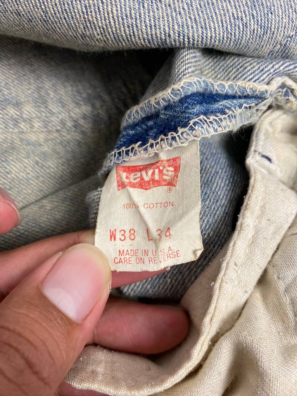 Levi's vintage levis 501-0000 distressed denim nice design Size US 38 / EU 54 - 15 Thumbnail
