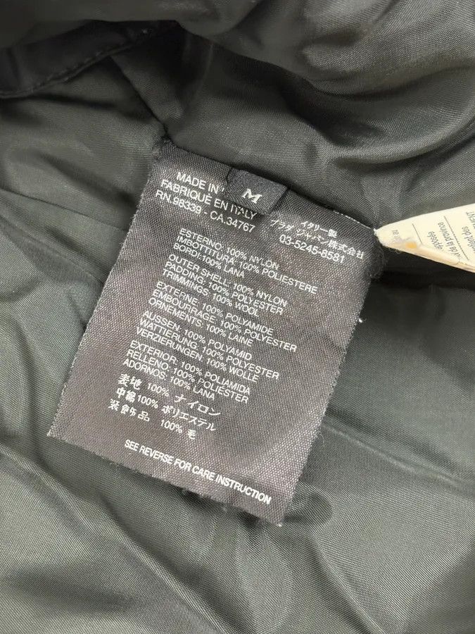 Prada 2000s Prada Black Classy Detachable Collar Nylon Bomber Jacket Size US M / EU 48-50 / 2 - 12 Thumbnail