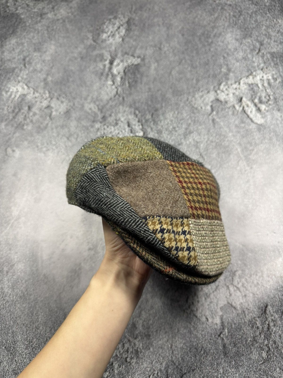 Other Hanna Hats of Donegal Patchwork Flat Cap Size ONE SIZE - 1 Thumbnail
