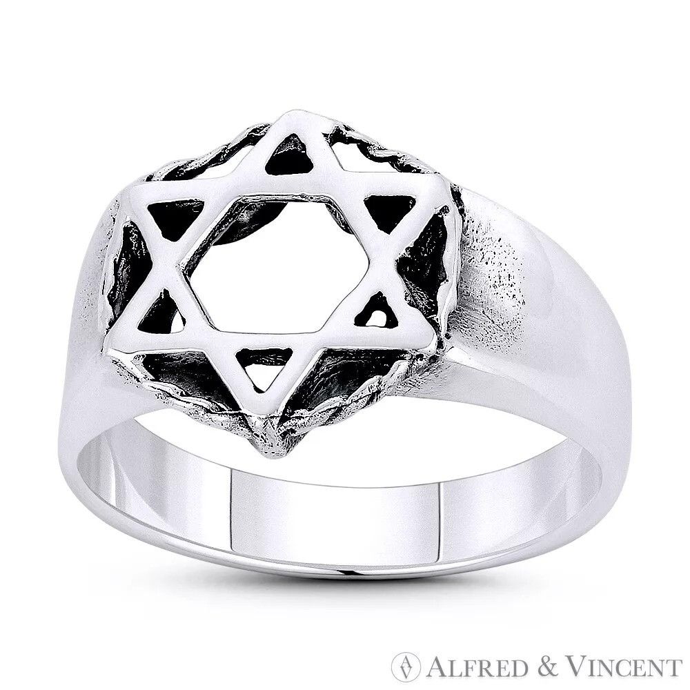Other Star of David Jewish Emblem Religious Symbol Ring Size ONE SIZE - 1 Preview