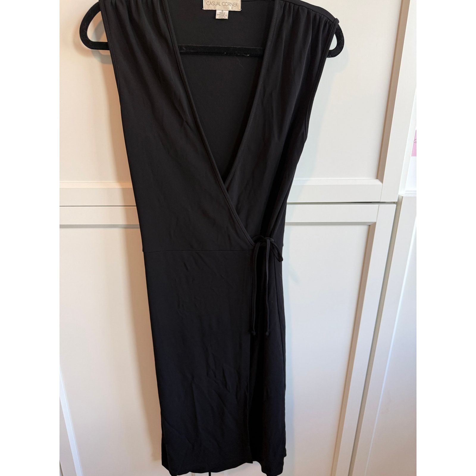 Other Casual Corner Black Midi Sleeveless Dress Women 8 - G015 Size M / US 6-8 / IT 42-44 - 2 Thumbnail