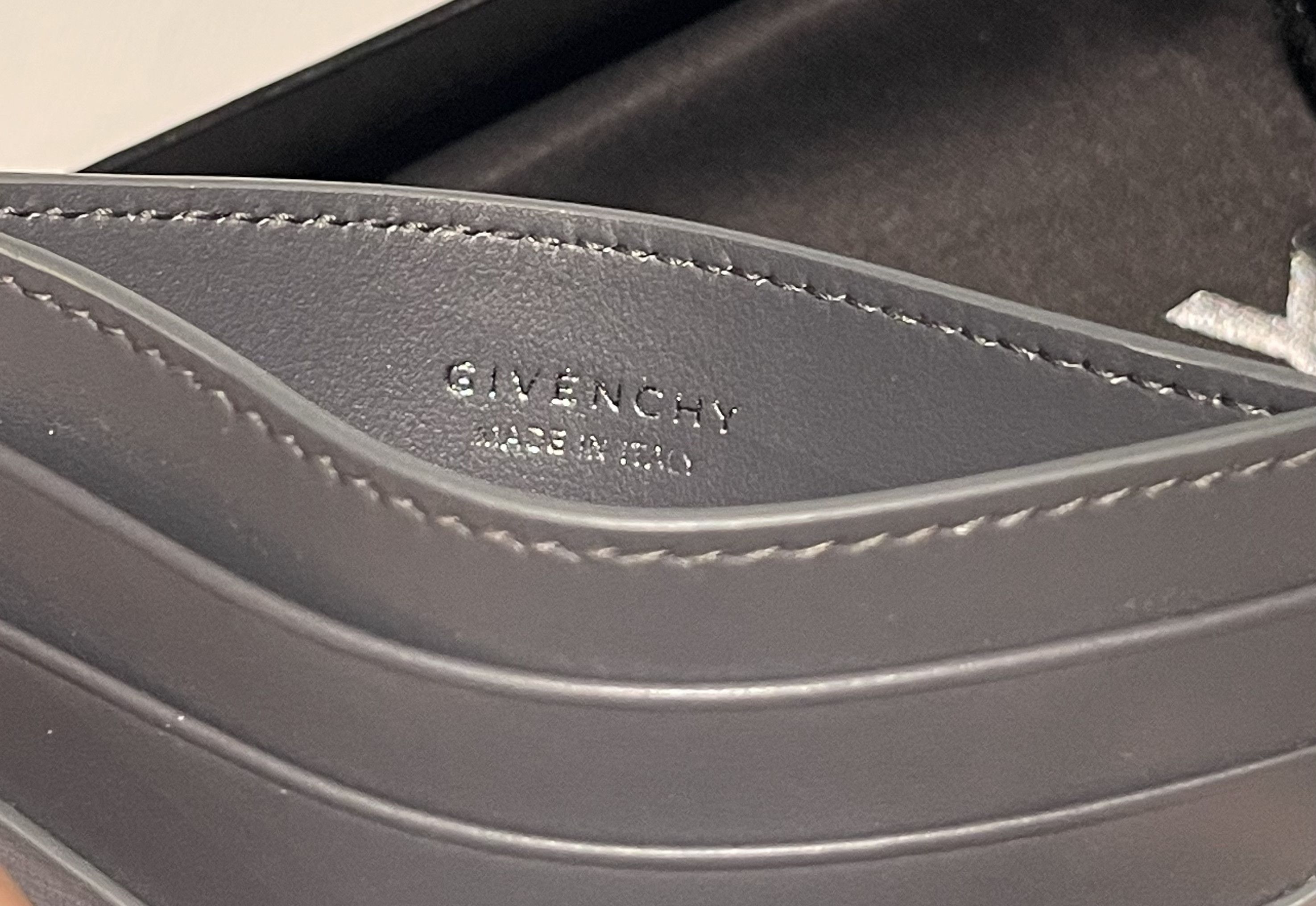 Givenchy Givenchy Cardholder In Leather Grey Size ONE SIZE - 4 Thumbnail