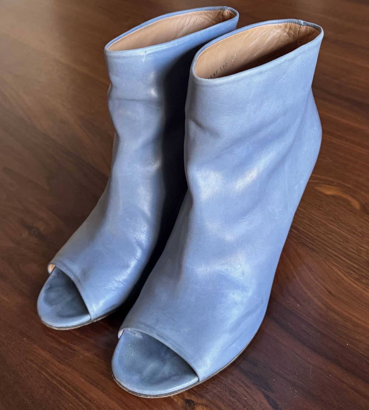 Maison Margiela Maison Margiela Cloudy Blue Leather Wedges Size US 9 / IT 39 - 7 Thumbnail