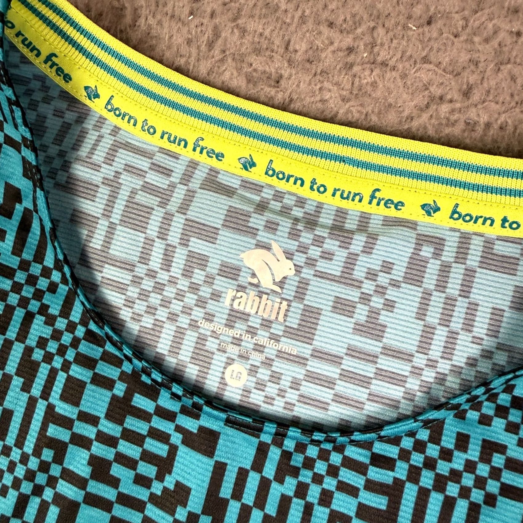 Vintage Rabbit Shirt Mens L Blue Running Athletic Performance Gym Fleet Feet Princeton Size US L / EU 52-54 / 3 - 3 Thumbnail