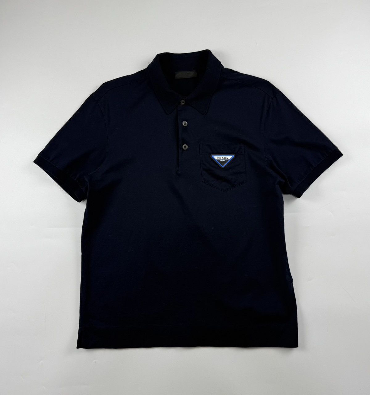 Prada Prada Triangle Logo Polo Shirt Size US S / EU 44-46 / 1 - 1 Thumbnail