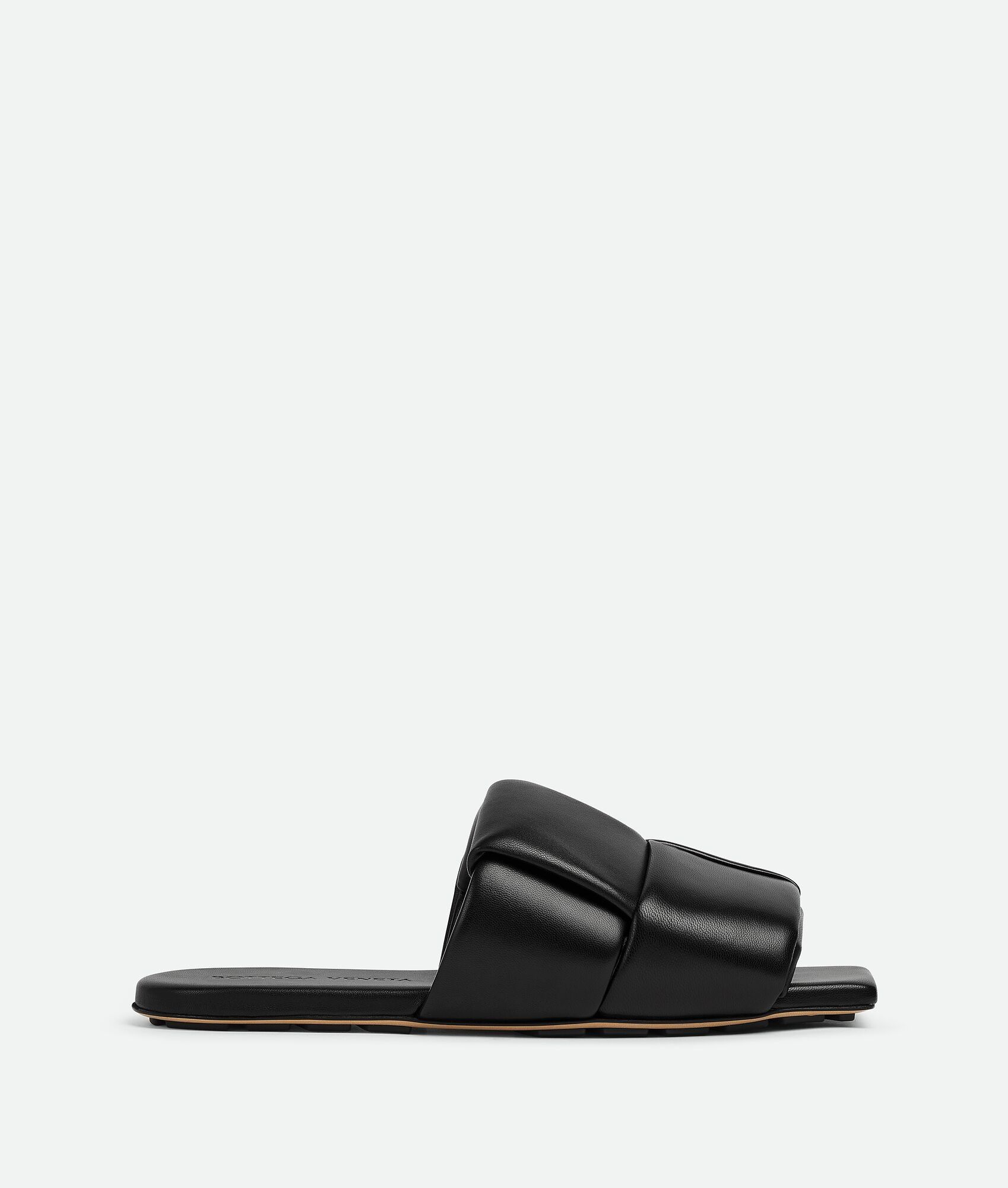 Bottega Veneta o1bcso1str0225 Patch Flat Mules in Black Size US 11 / IT 41 - 1 Thumbnail