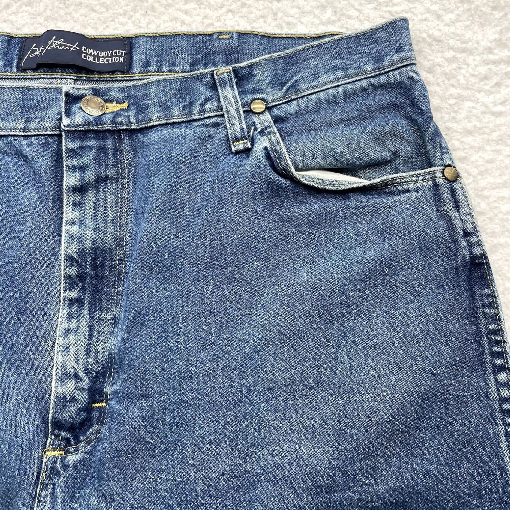 Wrangler Wrangler Jeans Mens 38x34 Cowboy Cut Straight Blue Western George Strait Size US 38 / EU 54 - 4 Thumbnail