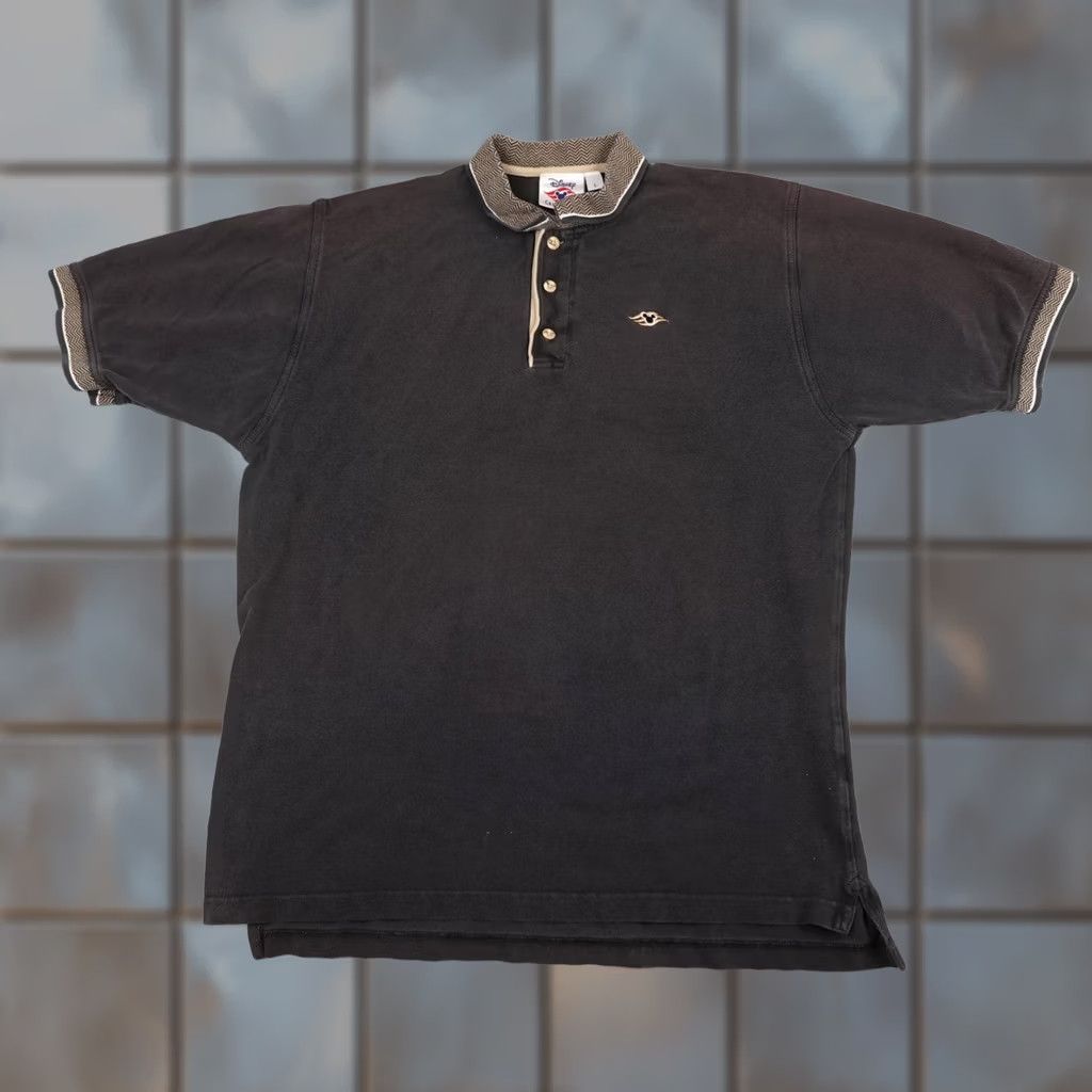 Disney VINTAGE Disney Disney Cruise Line Polo Shirt Mens L Black Mickey Mouse Classic Embroidered Size US L / EU 52-54 / 3 - 1 Thumbnail