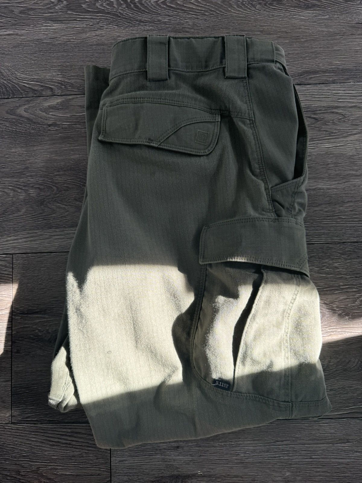 Vintage 5.11 TACTICAL SERIES GREEN CARGO PANTS Size US 36 / EU 52 - 4 Thumbnail