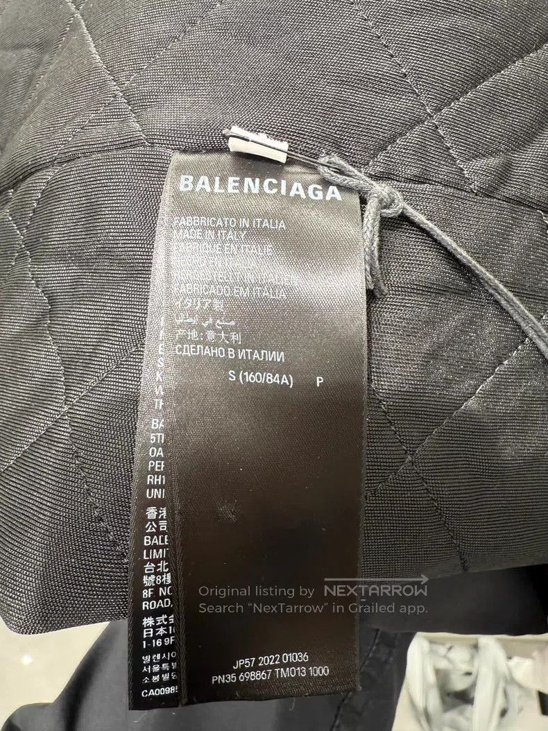 Balenciaga Balenciaga Black Embroidered Nylon Cotton Jacket Size US S / EU 44-46 / 1 - 4 Thumbnail