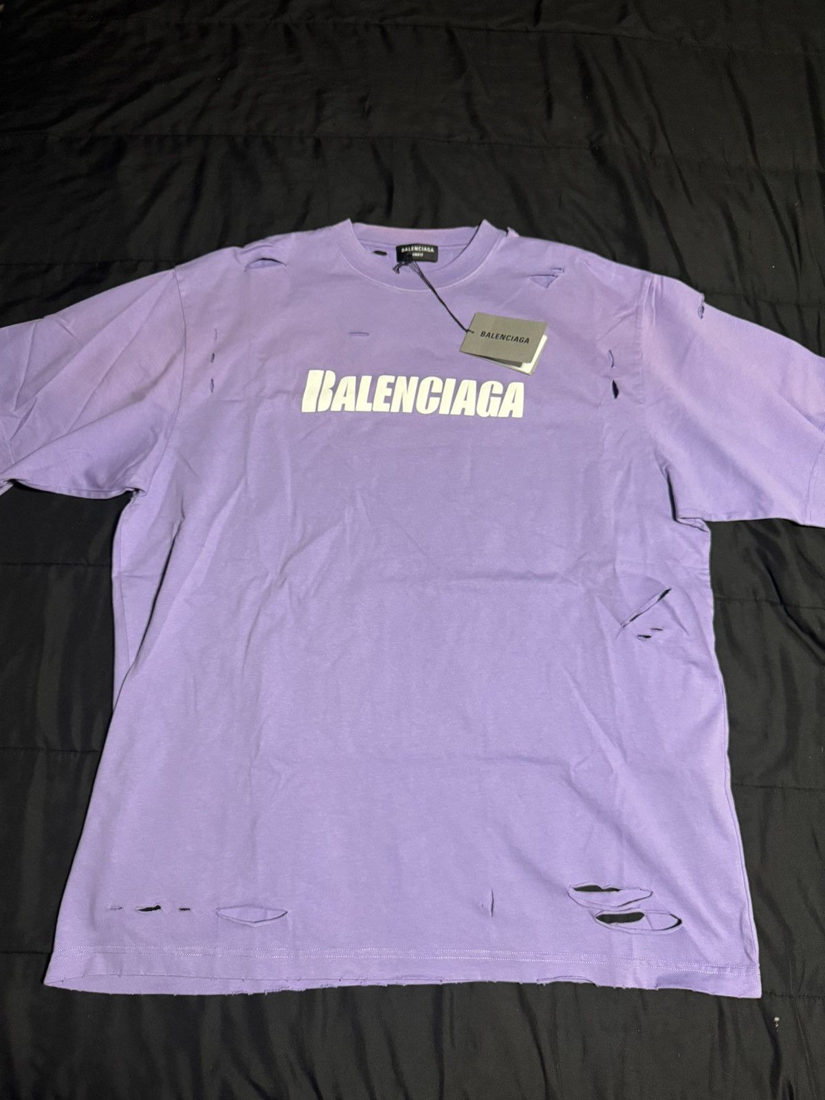 Balenciaga Balenciaga oversized distressed tee Size US XXL / EU 58 / 5 - 1 Thumbnail