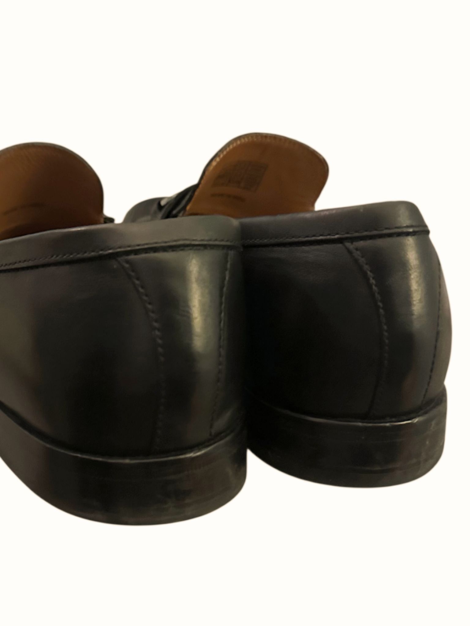 Hugo Boss Hugo Boss Black Leather Bit Loafers Men’s 12 Made In Italy Size US 12 / EU 45 - 2 Thumbnail