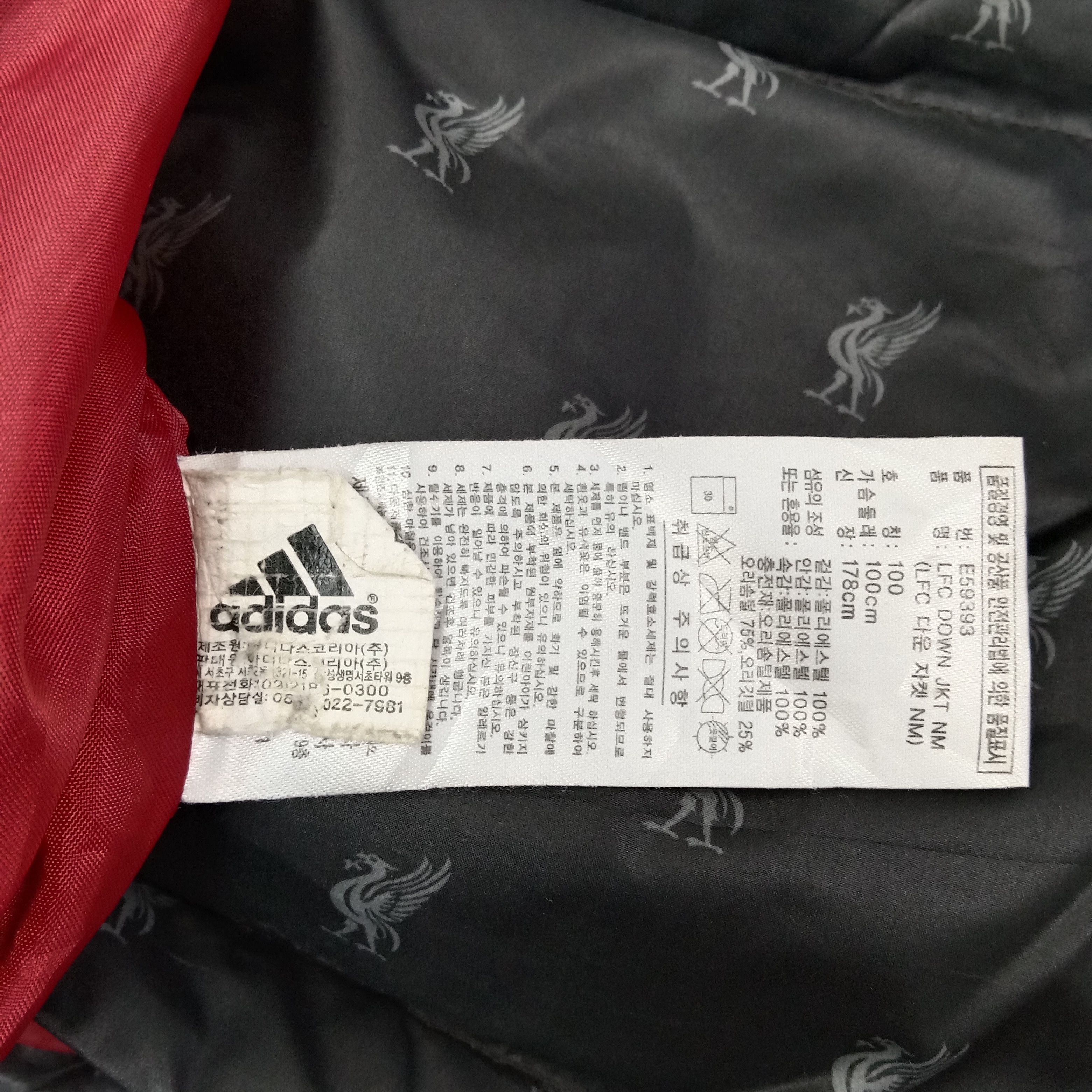 Adidas Adidas Liverpool Football Club Puffer Jacket C262N5 Size US L / EU 52-54 / 3 - 11 Thumbnail