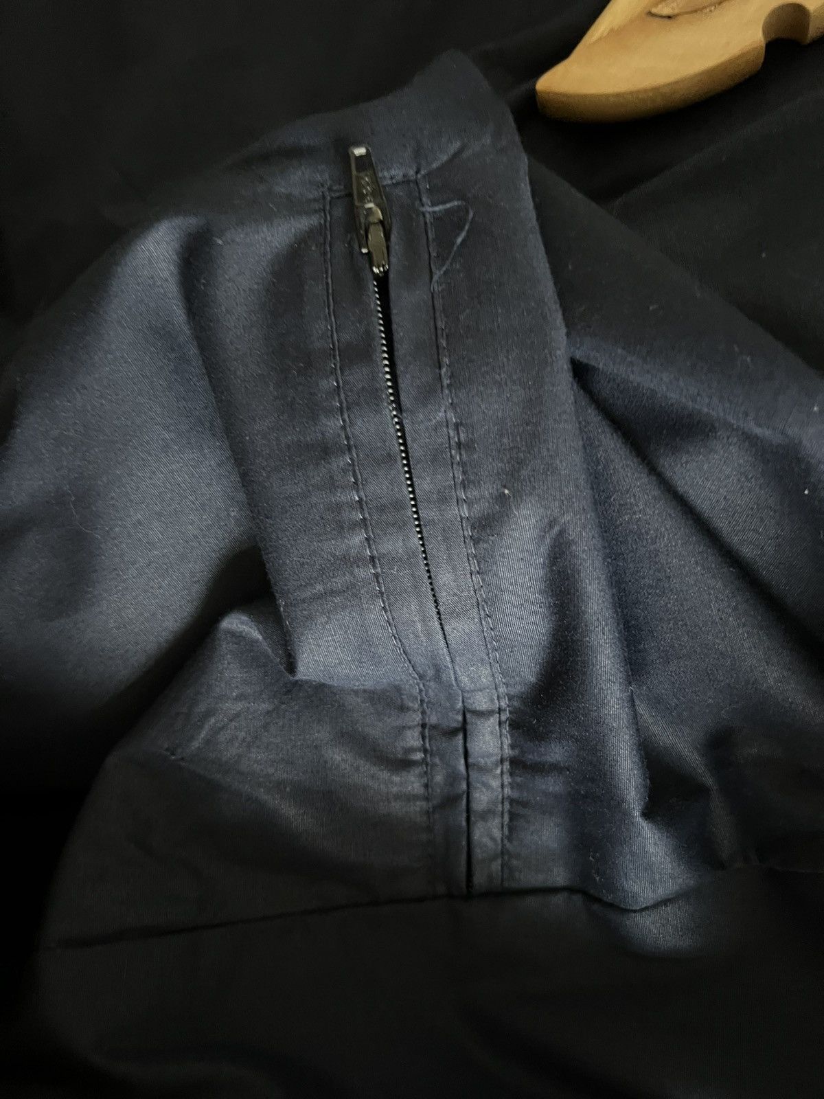 Yves Saint Laurent YSL Pour Homme Vintage Navy Raincoat Size US M / EU 48-50 / 2 - 5 Thumbnail