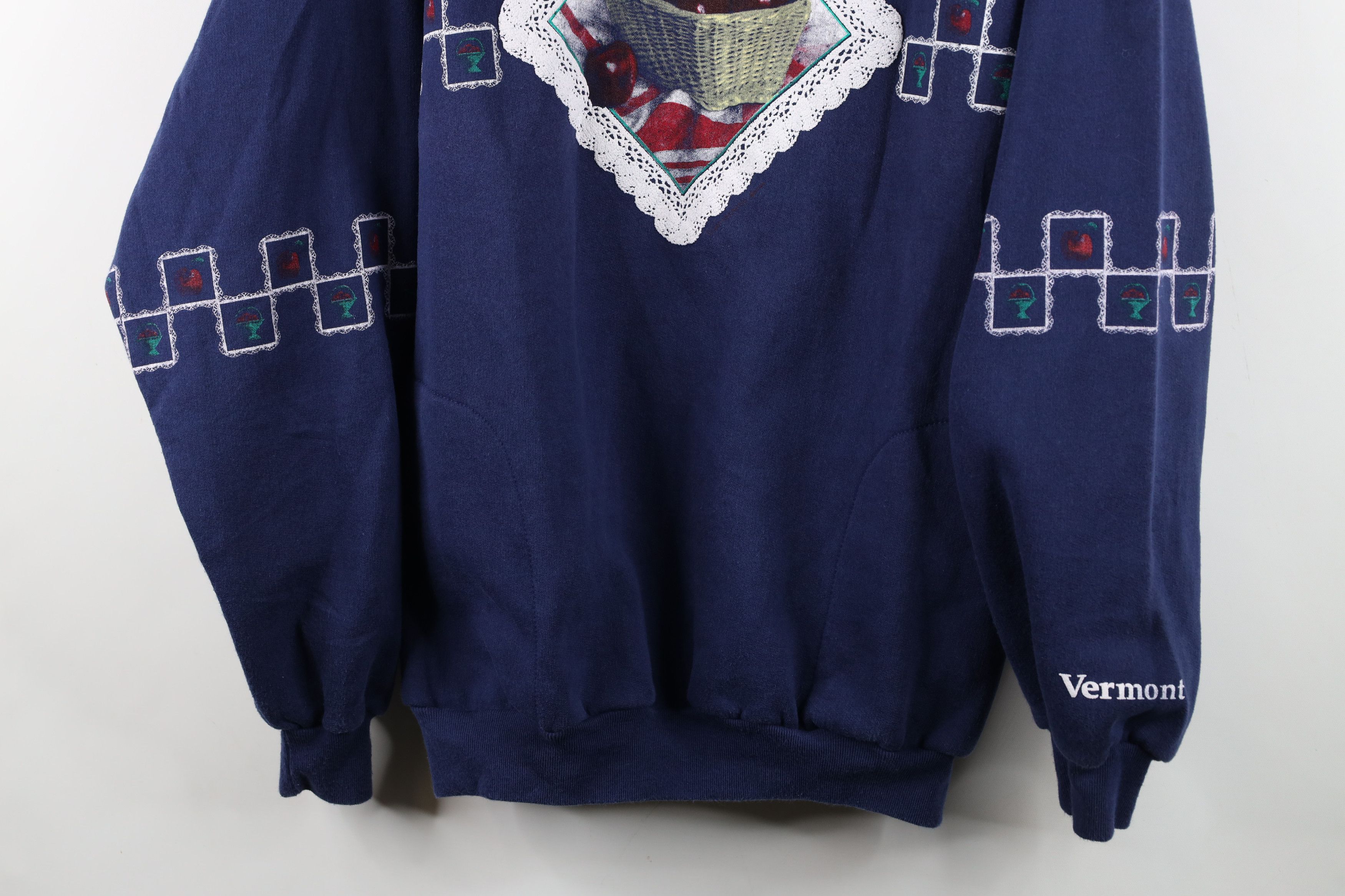 Vintage Vintage 90s Country Apple Vermont Layered Sweatshirt USA Size XL / US 12-14 / IT 48-50 - 3 Thumbnail