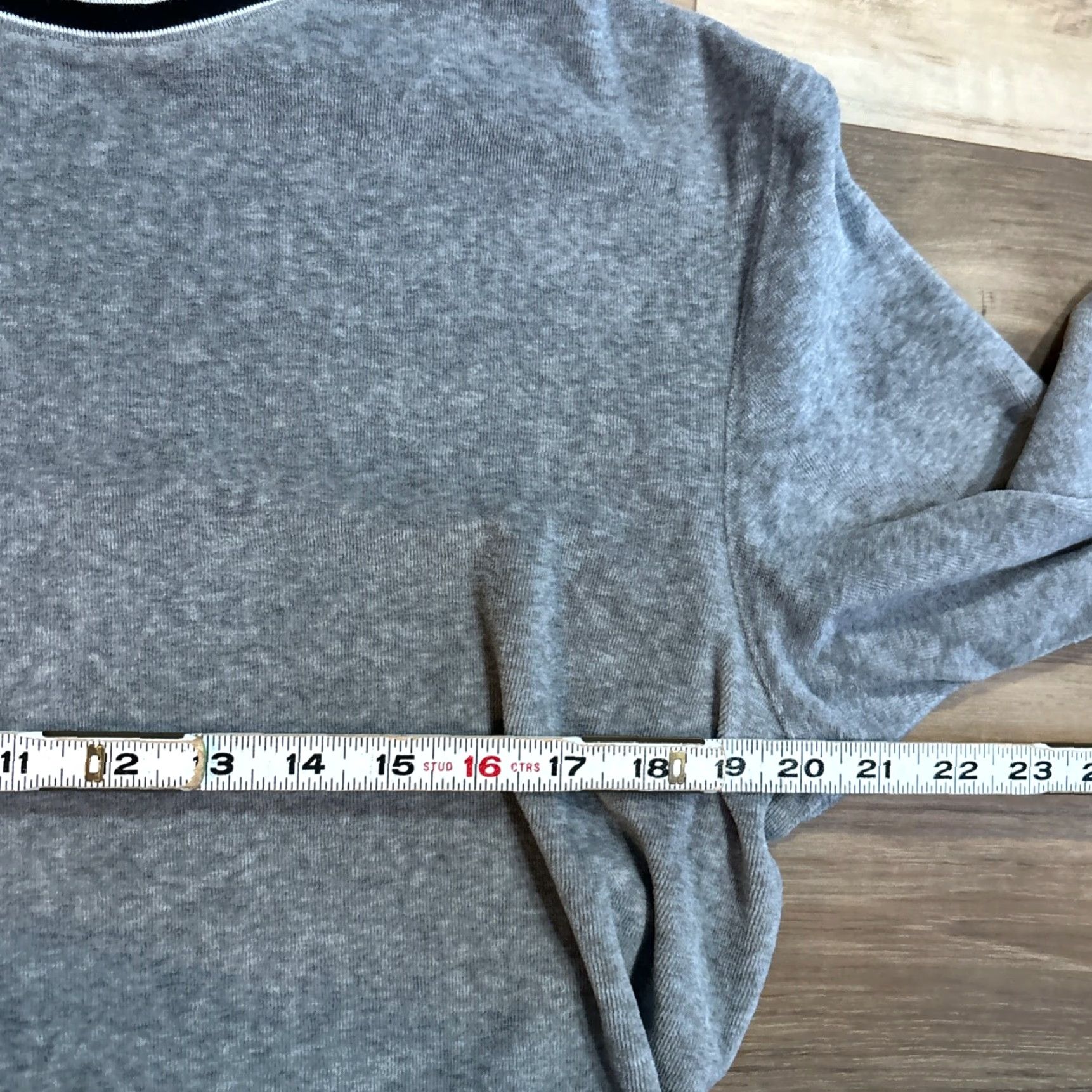 American Eagle Outfitters American Eagle Outfitters Sweater Mens M Crew Neck Gray Blue Standard Fit Ringer Long Sleeve Pullover Cotton Polyester Denim Knit? Size US M / EU 48-50 / 2 - 5 Thumbnail