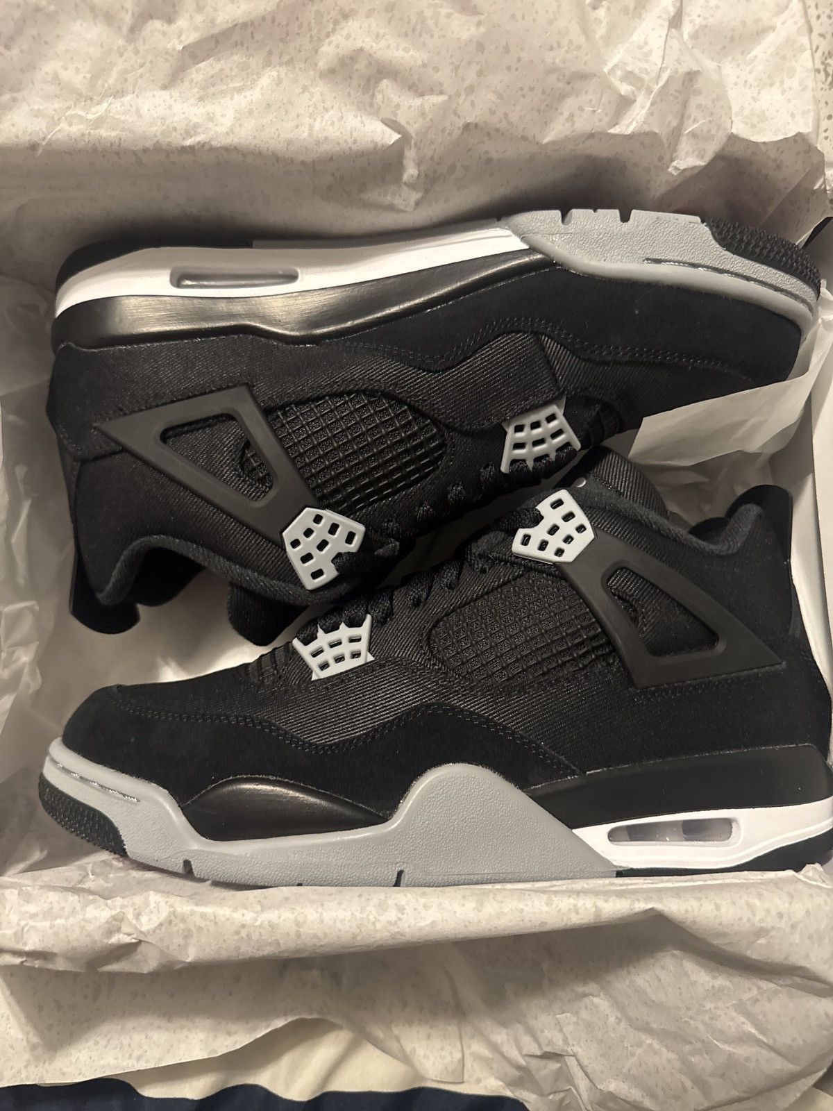 Jordan Brand Jordan 4 Black Canvas Size US 9 / EU 42 - 1 Thumbnail