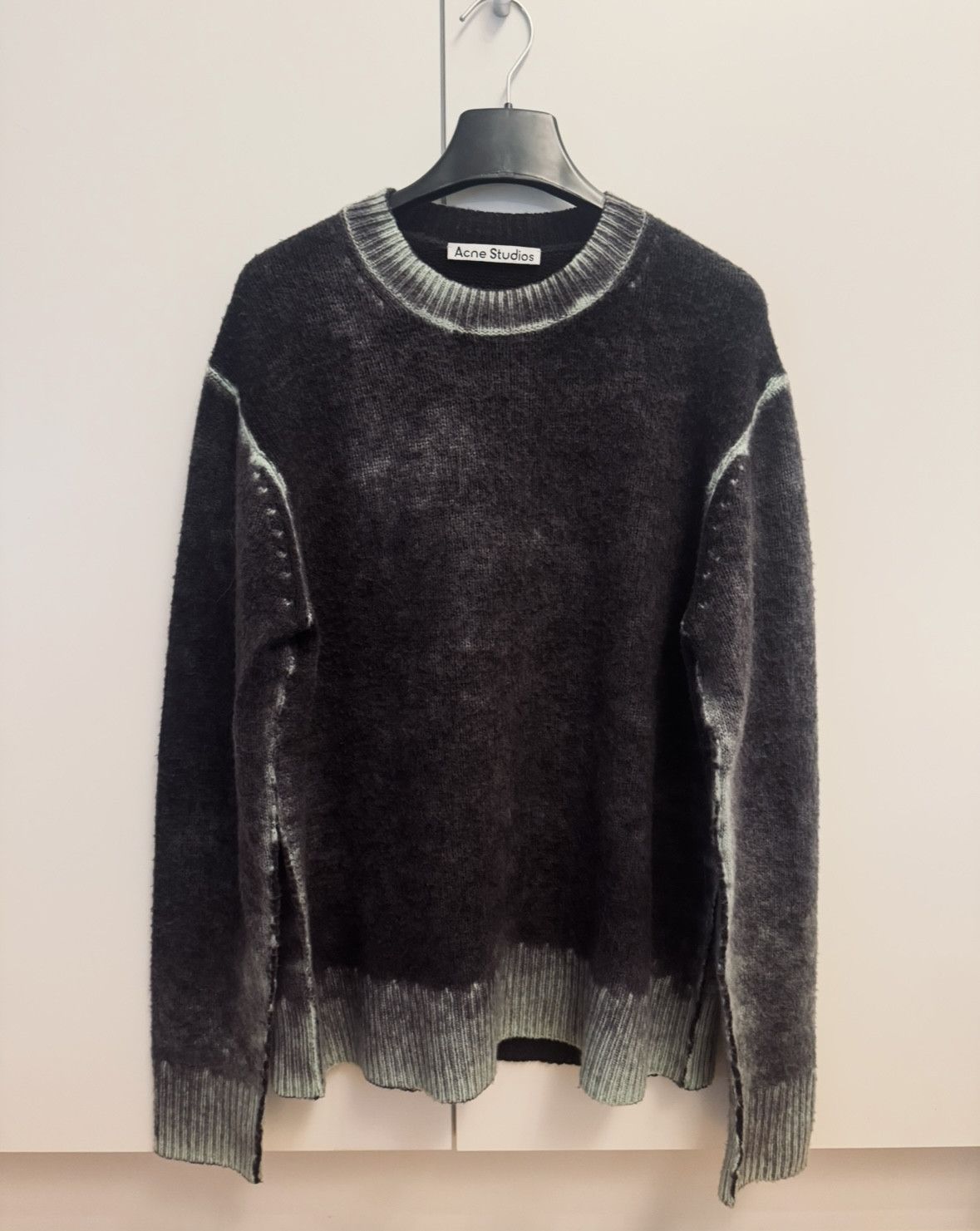 Acne Studios mint sun acid washed sweater