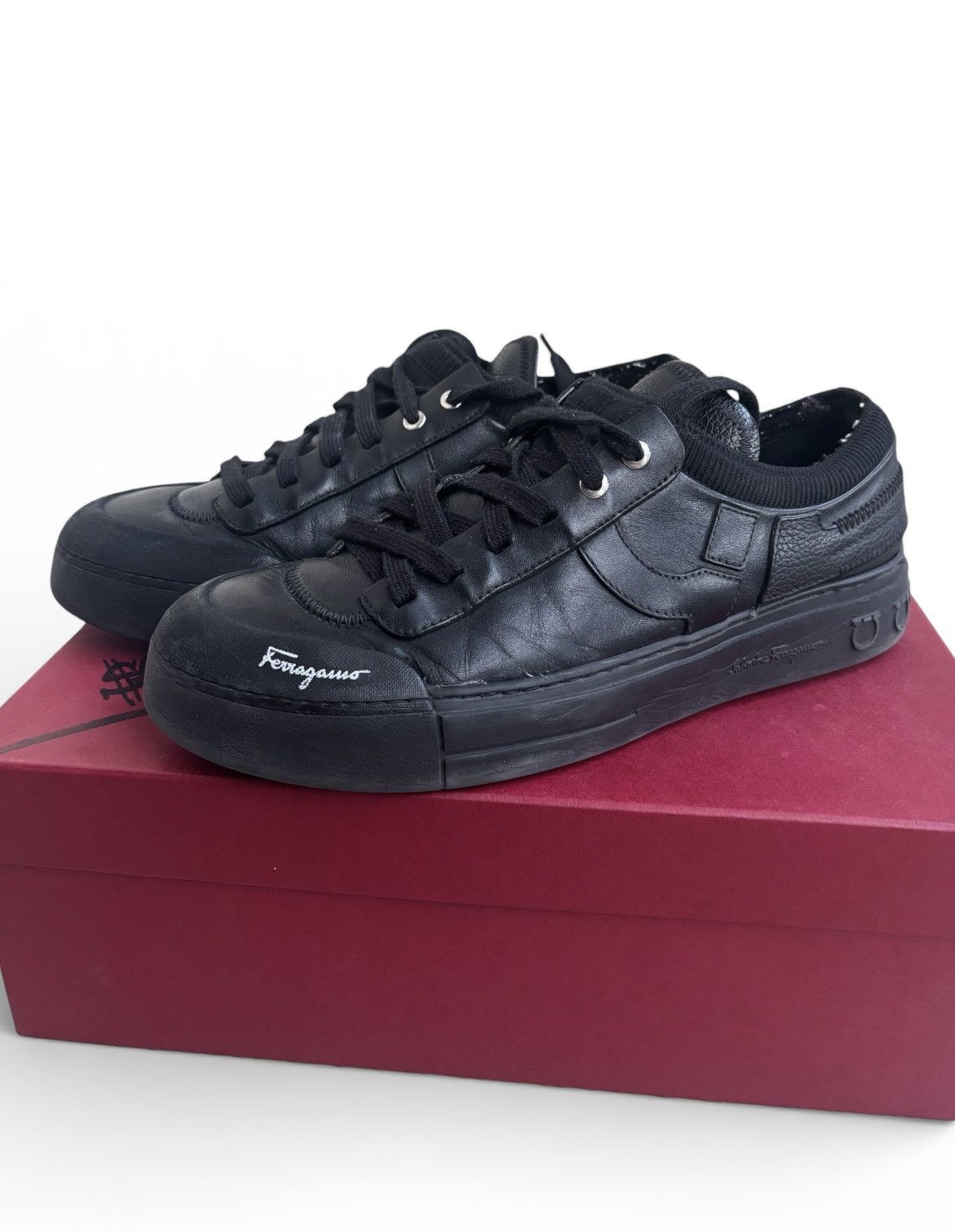Salvatore Ferragamo Salvatore Ferragamo Learher sneakers Size US 8.5 / EU 41-42 - 1 Thumbnail