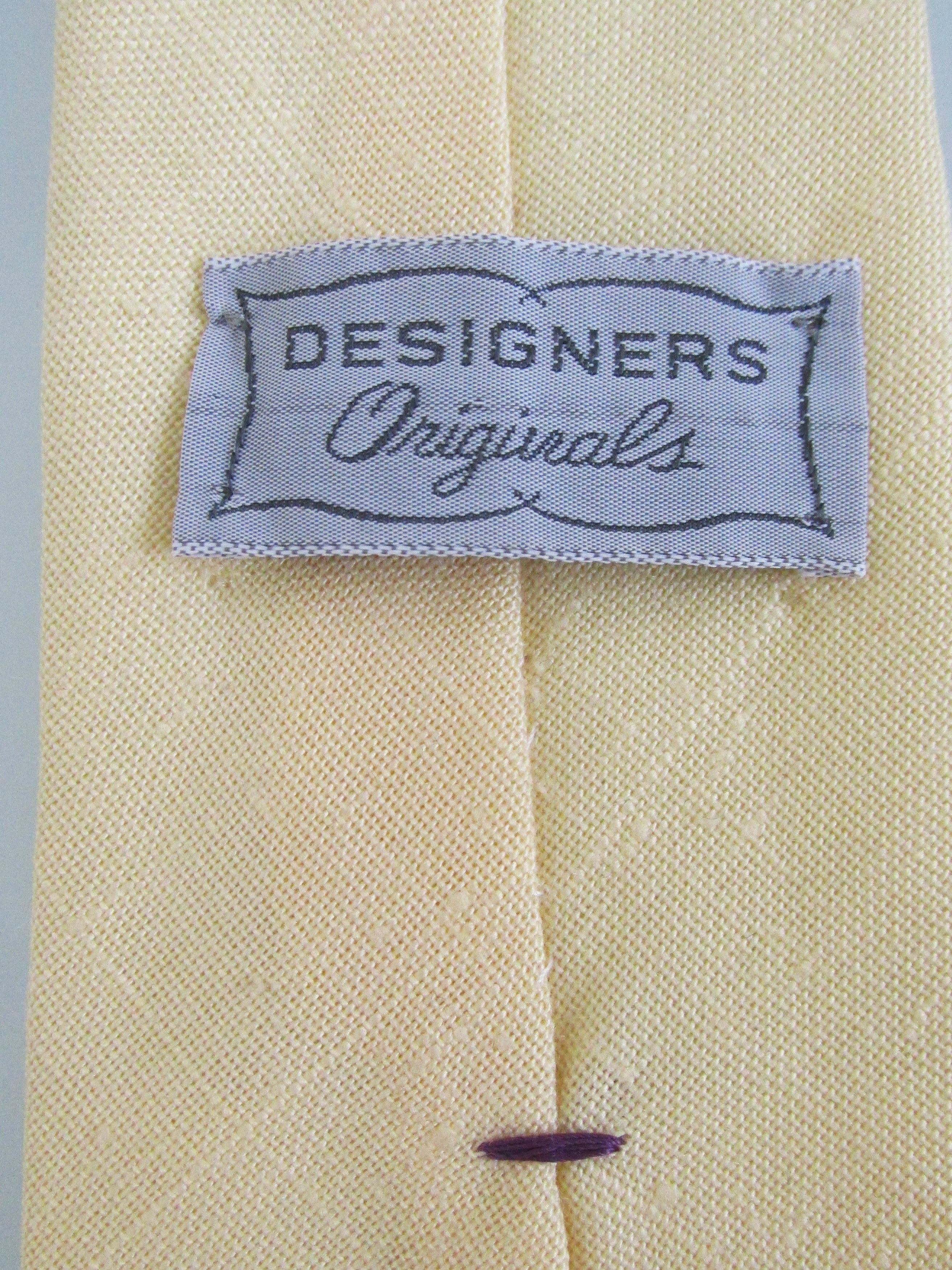 Vintage Designers Originals (NWT) Vintage Men's Linen Tie Size ONE SIZE - 5 Thumbnail