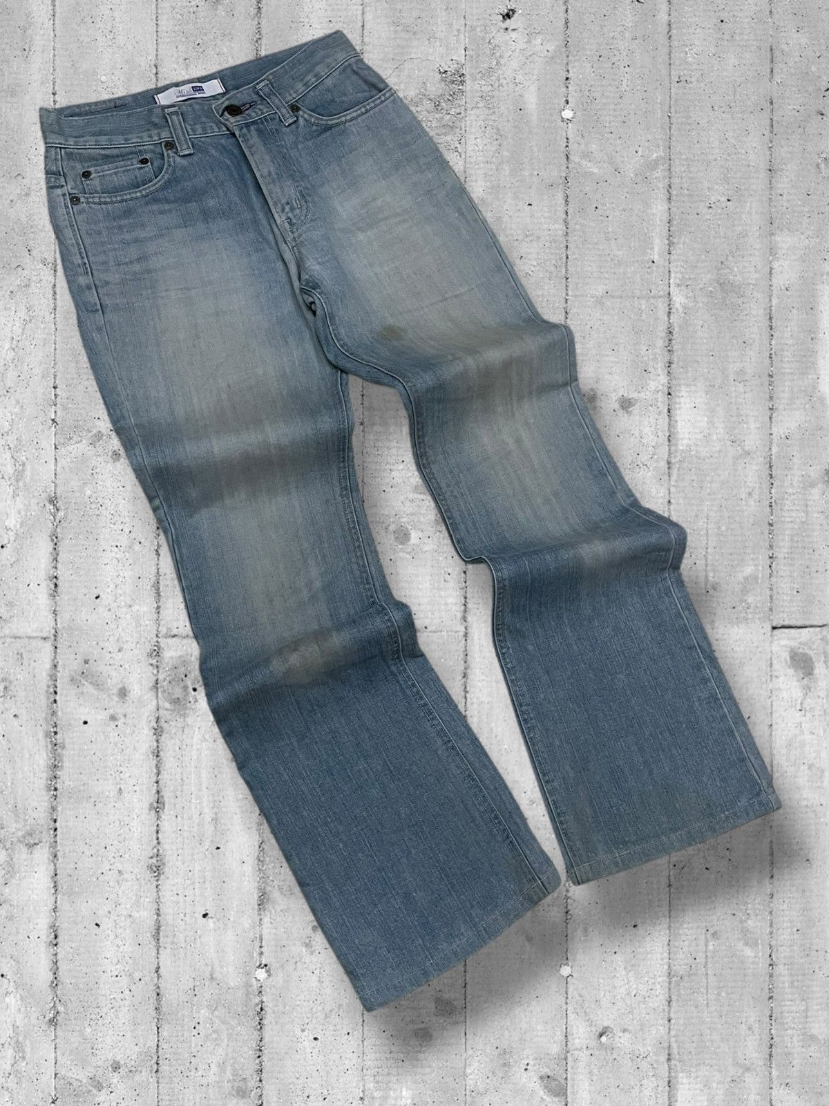 Designer × Edwin × Vintage Vintage 1990s Japan Designer Edwin Small Flared Blue Denim Size US 28 / EU 44 - 2 Thumbnail