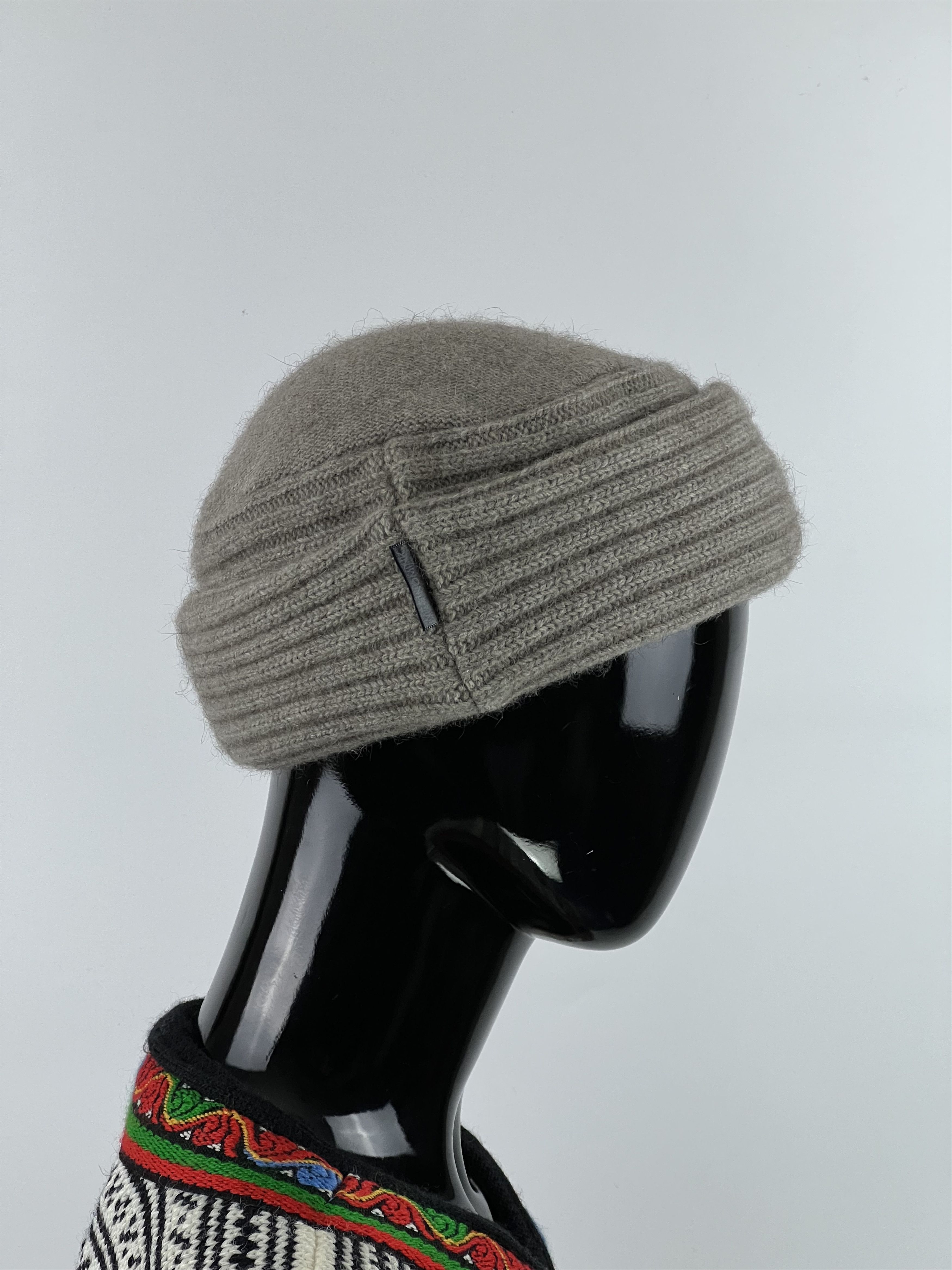 Designer Merinomink Women’s Gray Merino Wool Beanie Hat One Size Size ONE SIZE - 2 Thumbnail