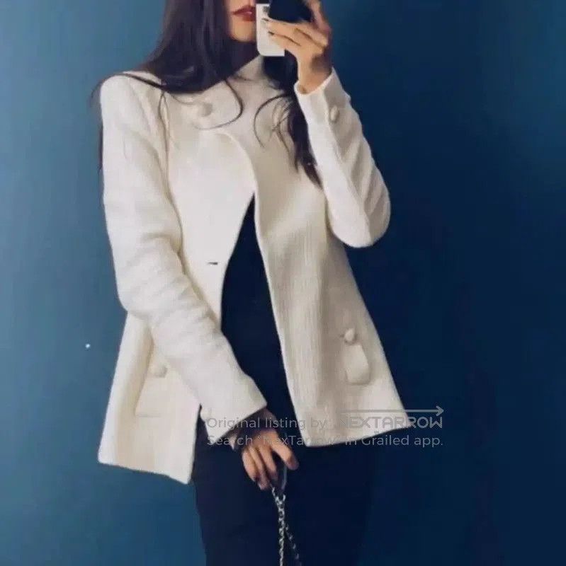 Chanel Chanel White Cotton Summer Jacket for Women . Size XS / US 0-2 / IT 36-38 - 3 Thumbnail
