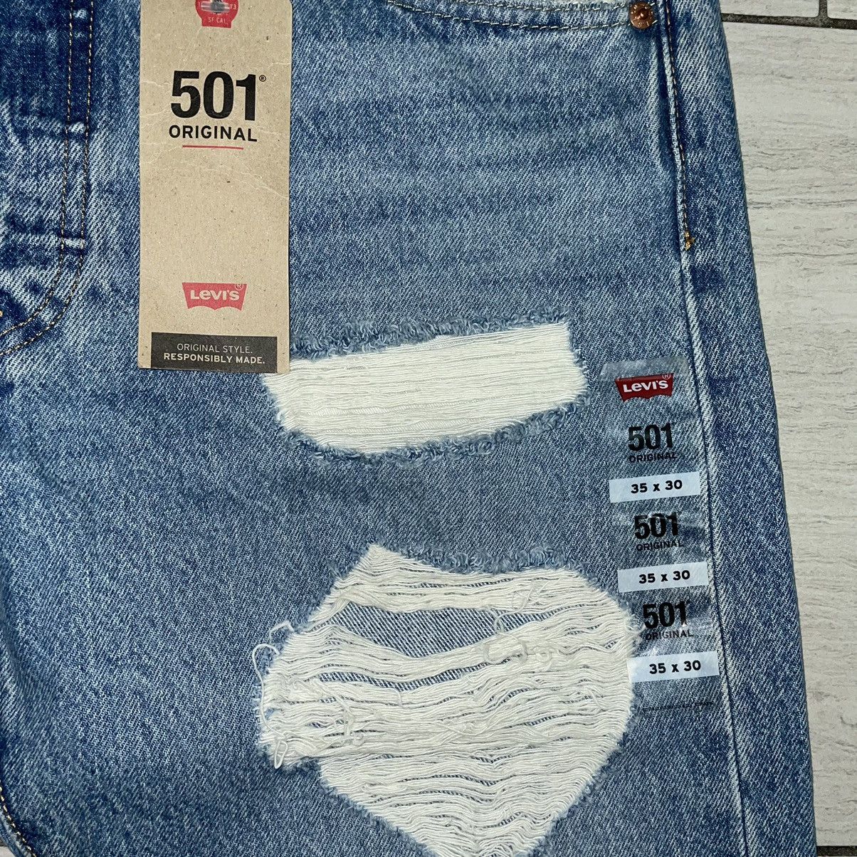 Levi's × Levi's Made & Crafted Levi’s Distressed 501 Denim Jeans Brand New Size US 35 - 4 Thumbnail