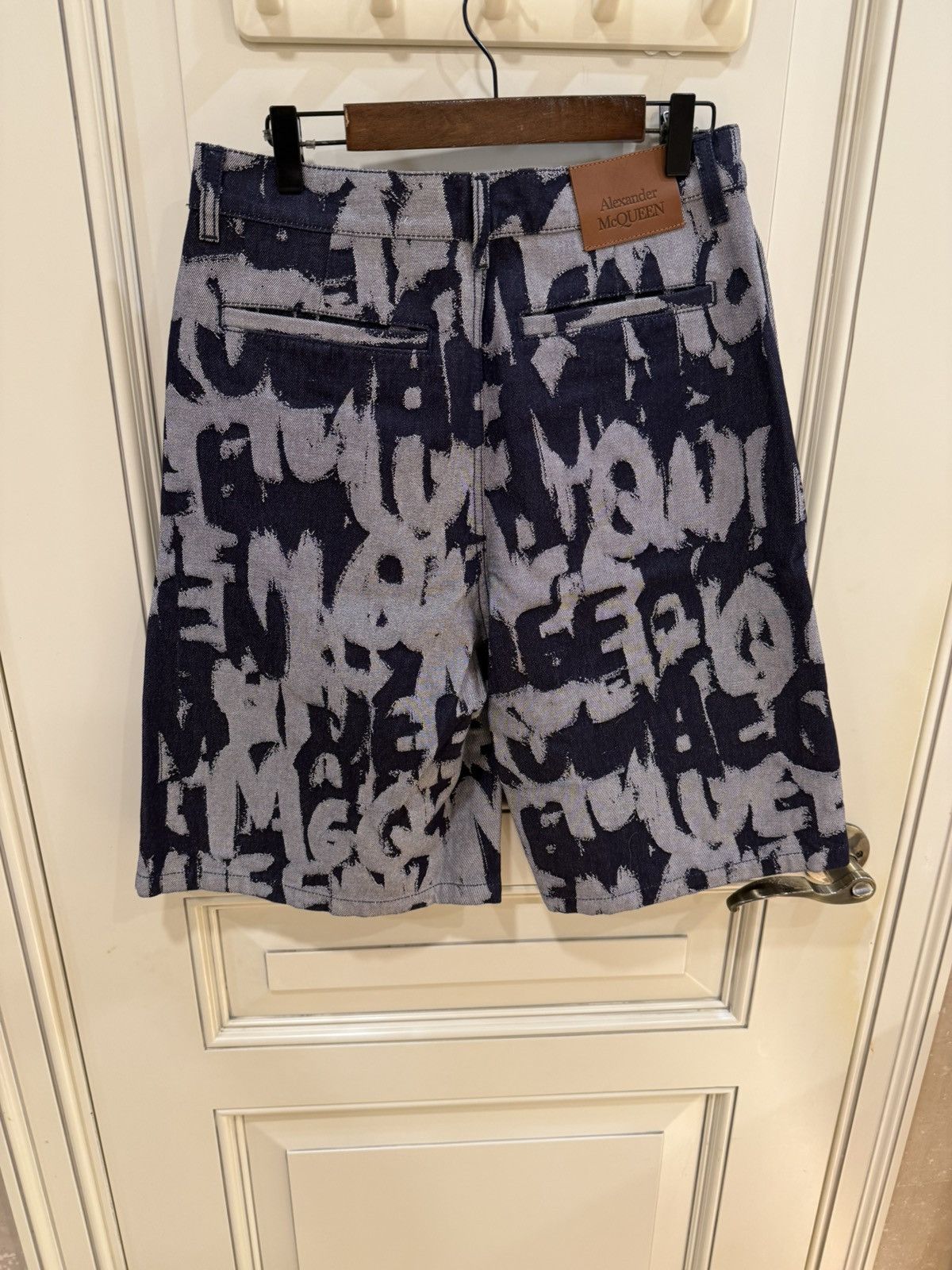 Alexander McQueen Graffati print denim shirt and shorts ，oneset size 46 Size US S / EU 44-46 / 1 - 23 Thumbnail