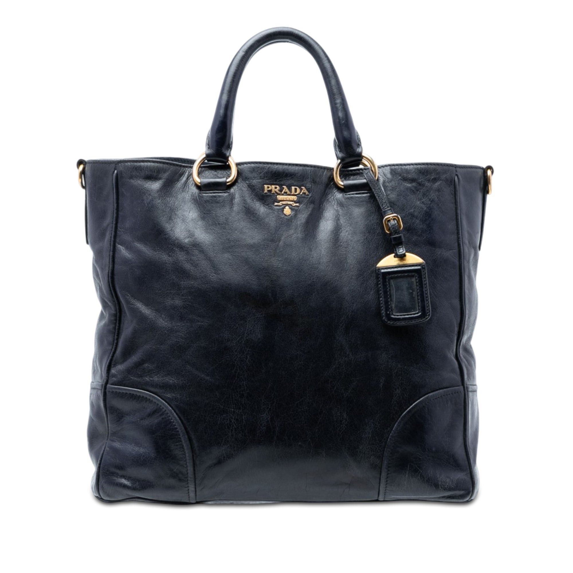 Prada Vitello Shine Open Convertible Tote Size ONE SIZE - 1 Thumbnail