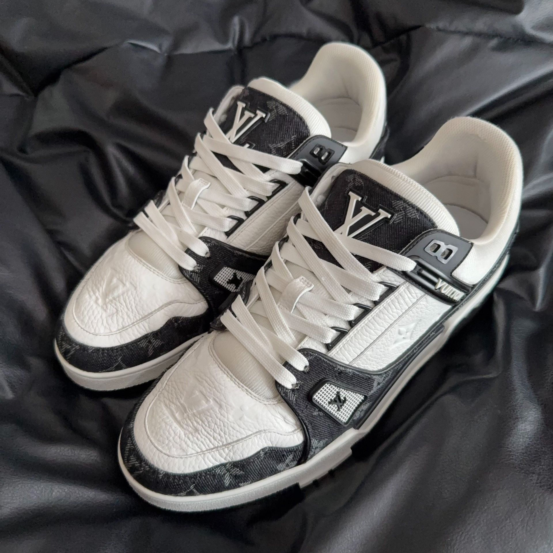 Louis Vuitton Louis Vuitton Training Denim Black Lowtop Sneakers 42 Men Size US 9 / EU 42 - 1 Thumbnail