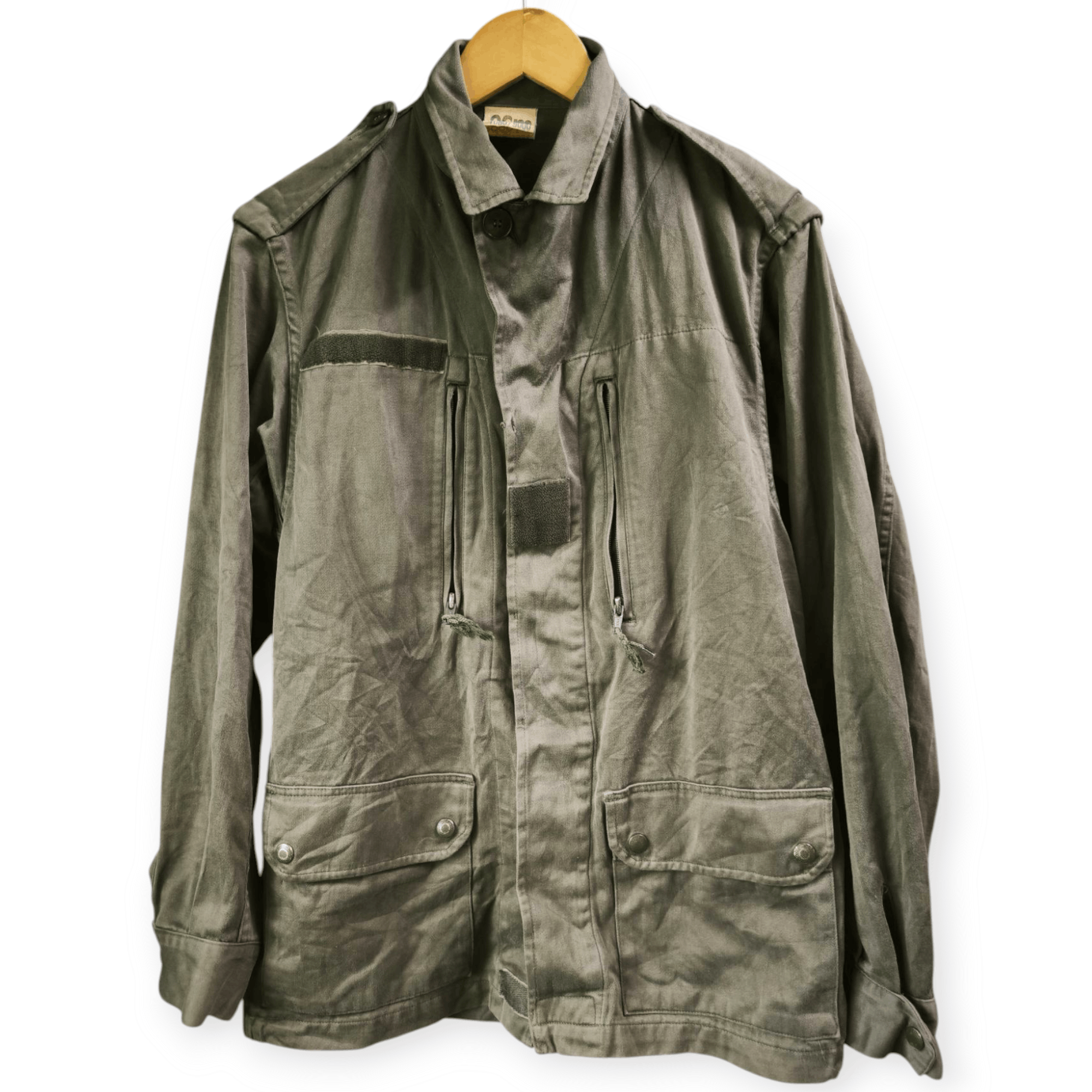 Vintage 1986 Socovet Bais Frecnch Army Field 2 Combat Jacket Size US M / EU 48-50 / 2 - 4 Thumbnail