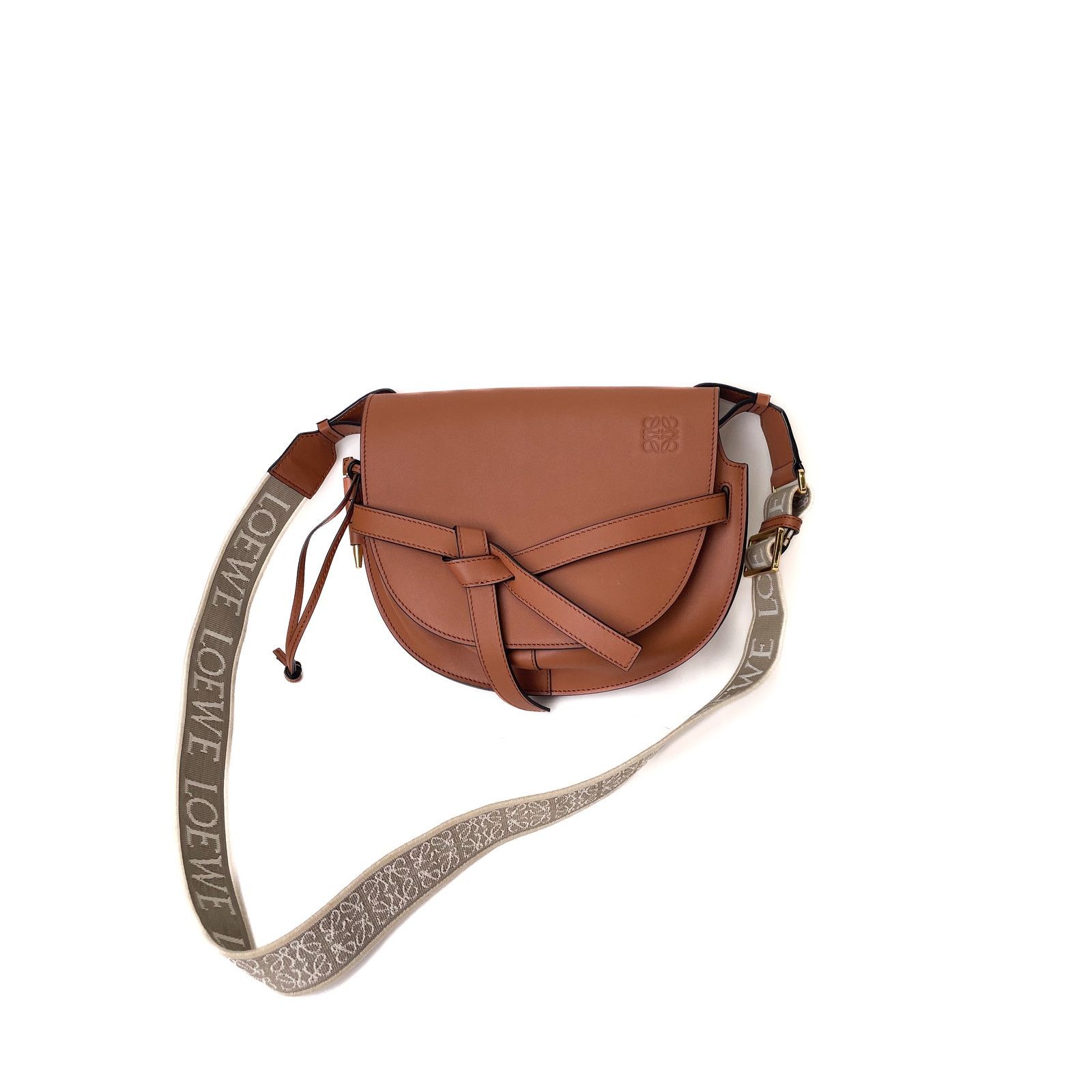 Loewe Small Gate Dual bag in soft calfskin and jacquard Size ONE SIZE - 4 Thumbnail
