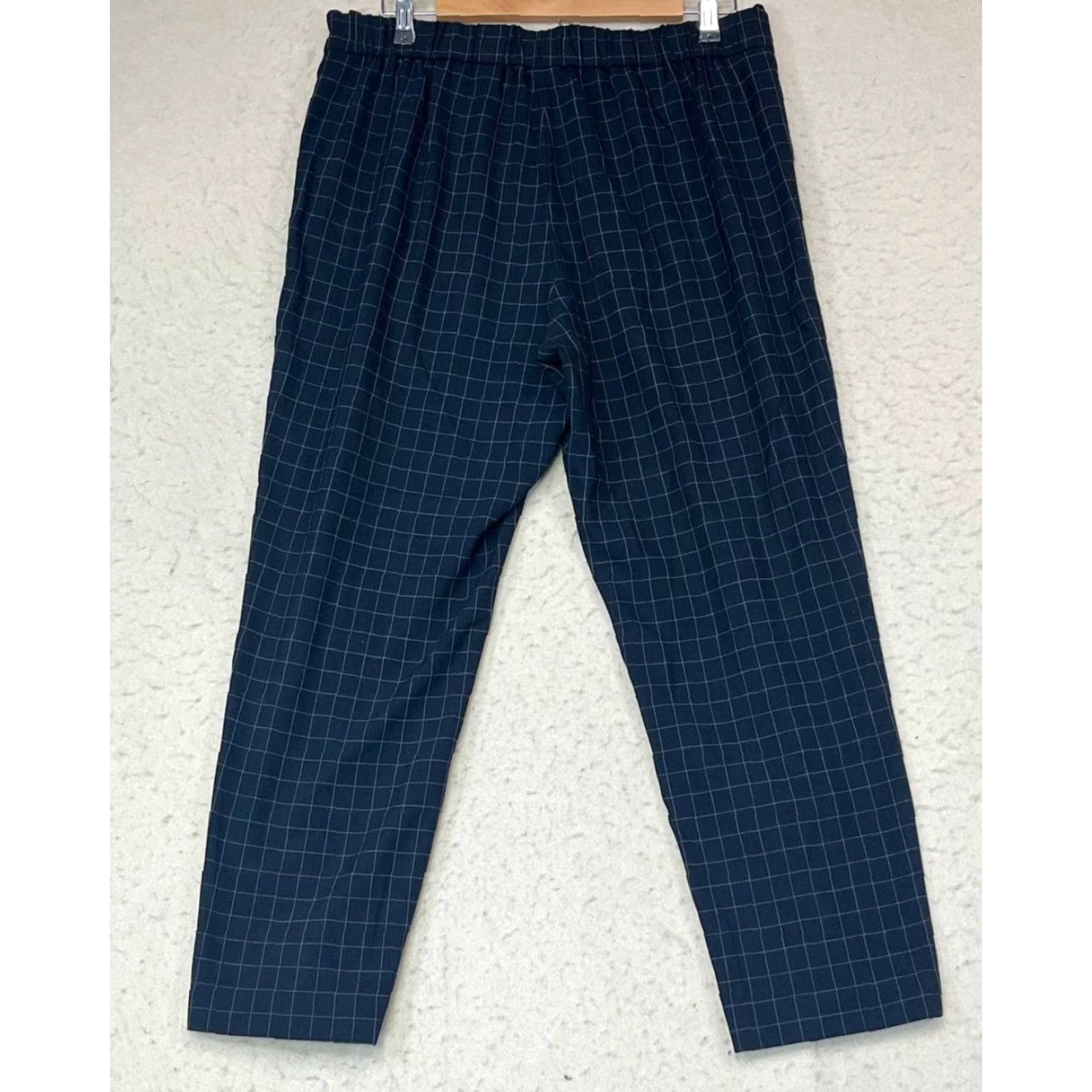 Vintage Babaton Womens Black Plaid Pull On Stretch Pants Size 12 Size 34" / US 12 / IT 48 - 2 Thumbnail