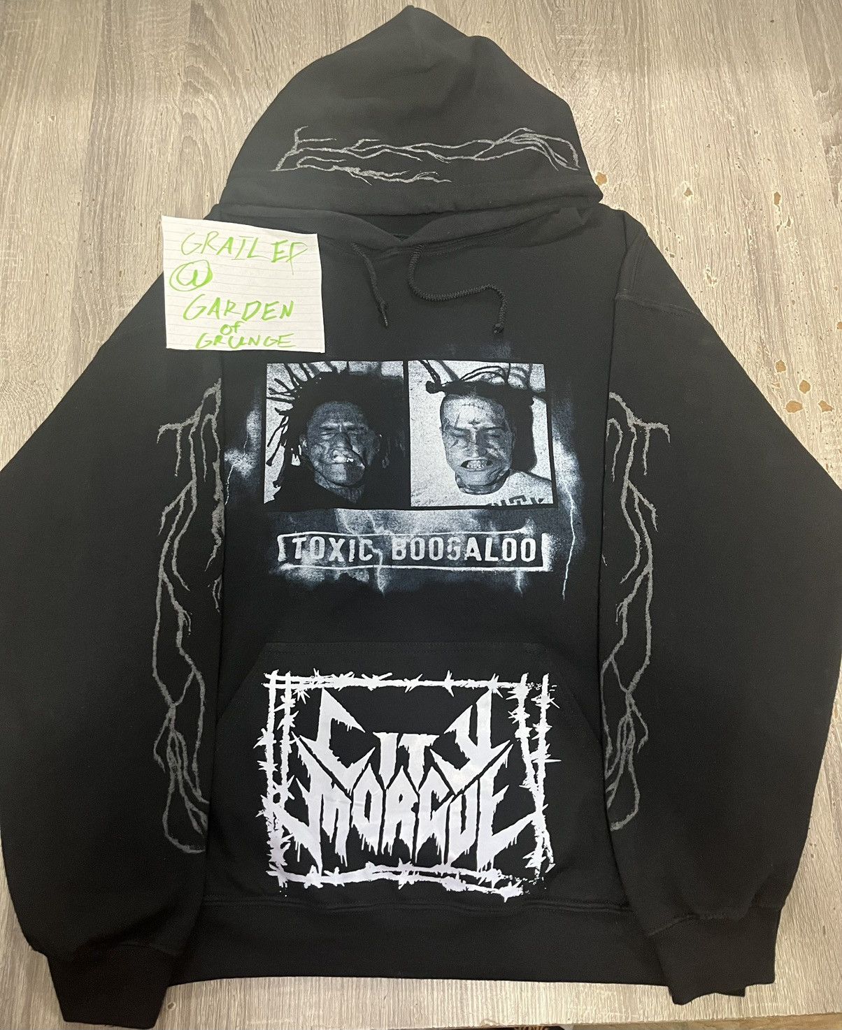 City Morgue × Missing Since Thursday × Vintage CITY MORGUE TOXIC BOOGALOO HOODIE LIGHTNING Size US L / EU 52-54 / 3 - 2 Thumbnail