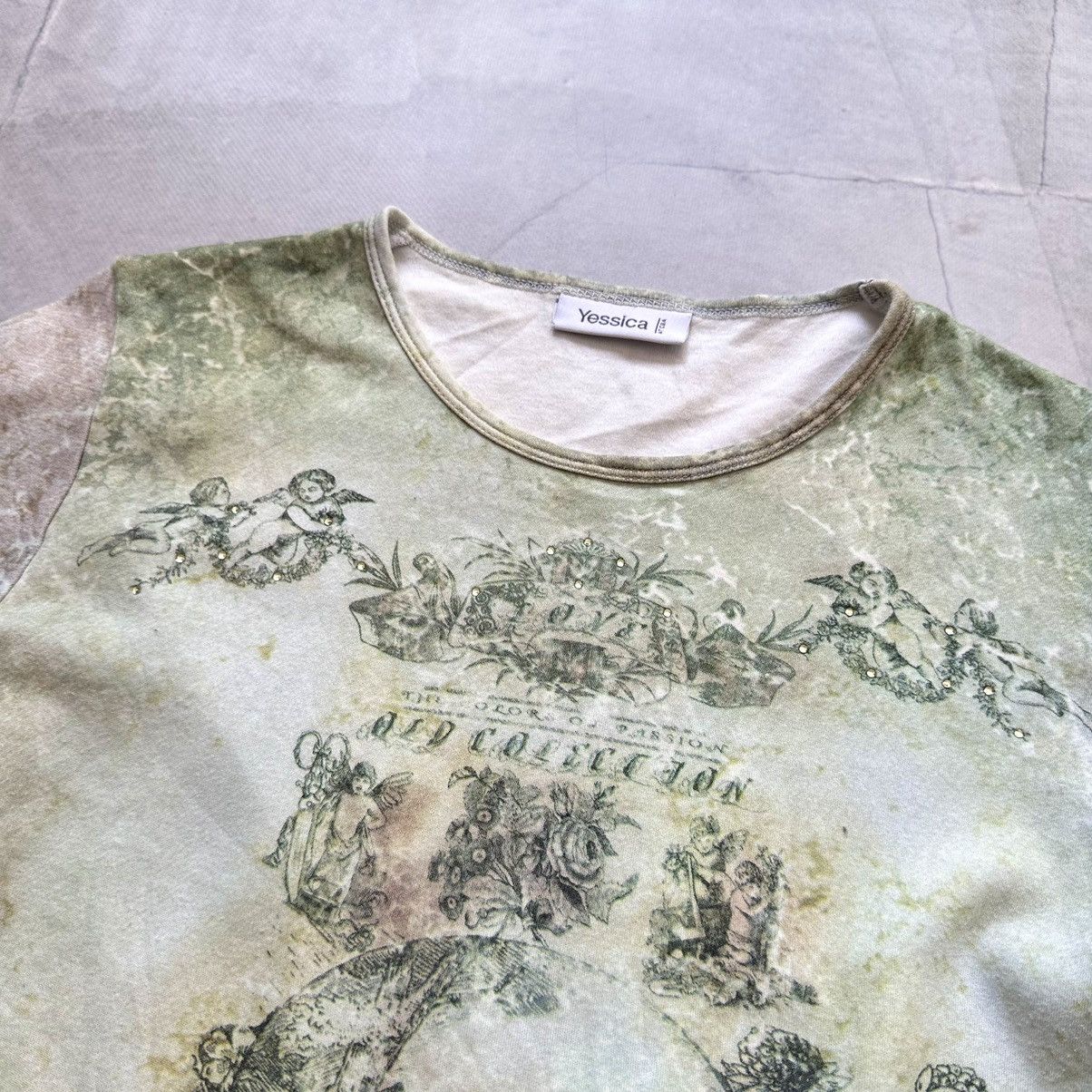 Hysteric Glamour 00s Bohemian 3/4 Sleeve T Shirt Jean Paul Gaultier Vibe Size M / US 6-8 / IT 42-44 - 5 Thumbnail
