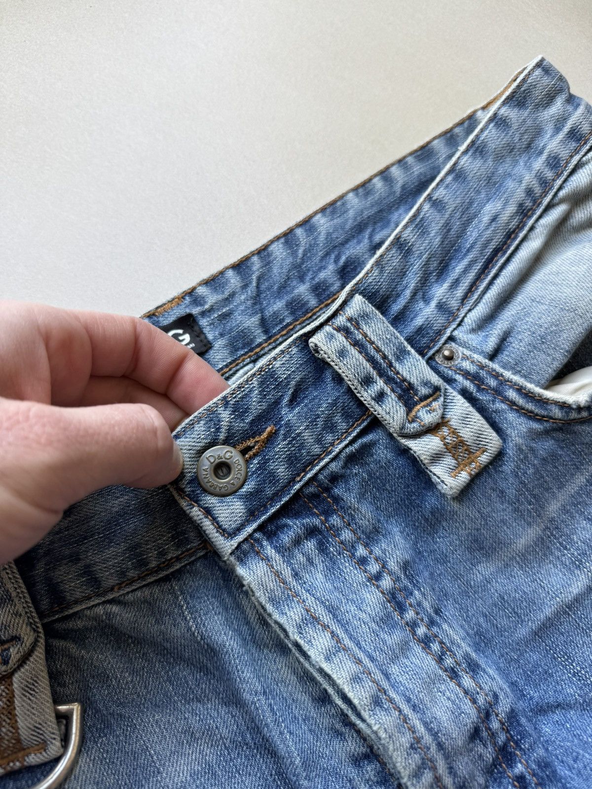 Y2K Dolce&Gabbana Distressed Denim Pants